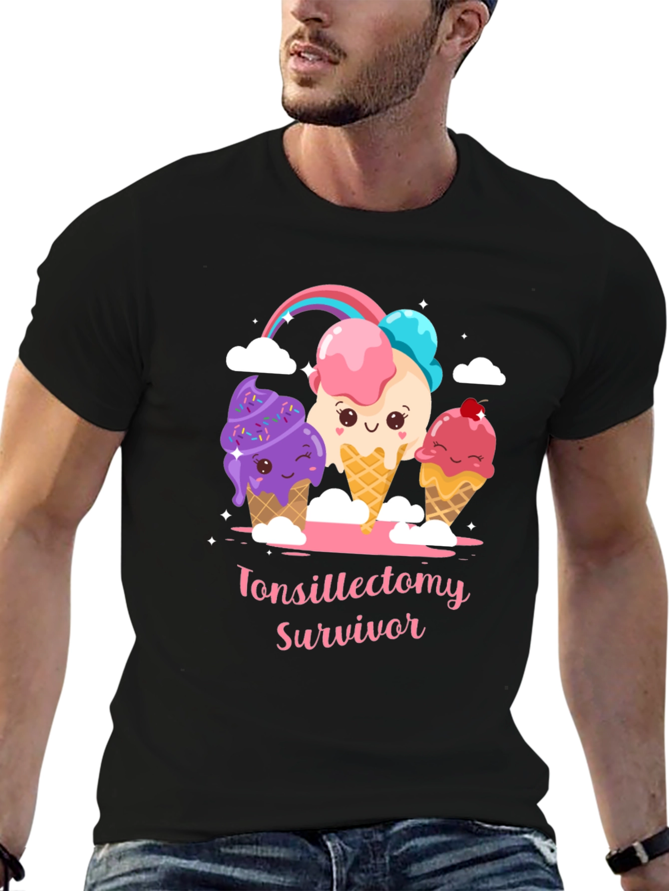 Tonsillectomy Survivor Ice Cream T-Shirt