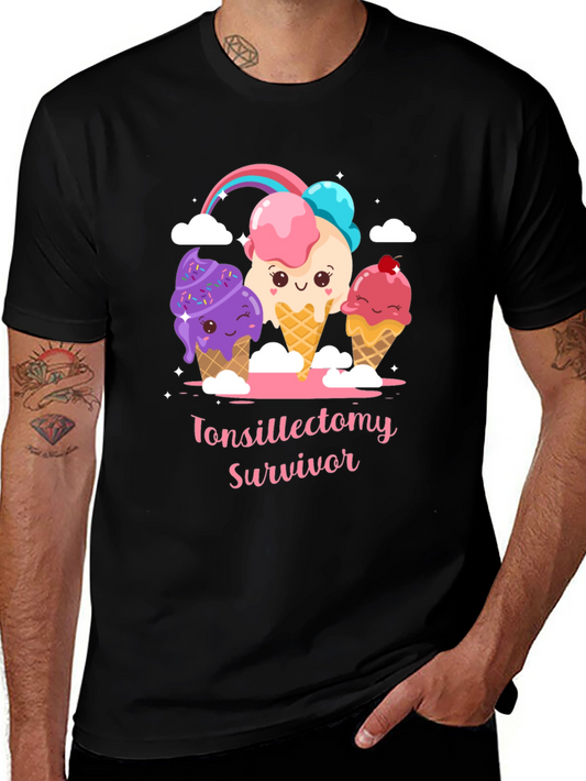 Tonsillectomy Survivor Ice Cream T-Shirt