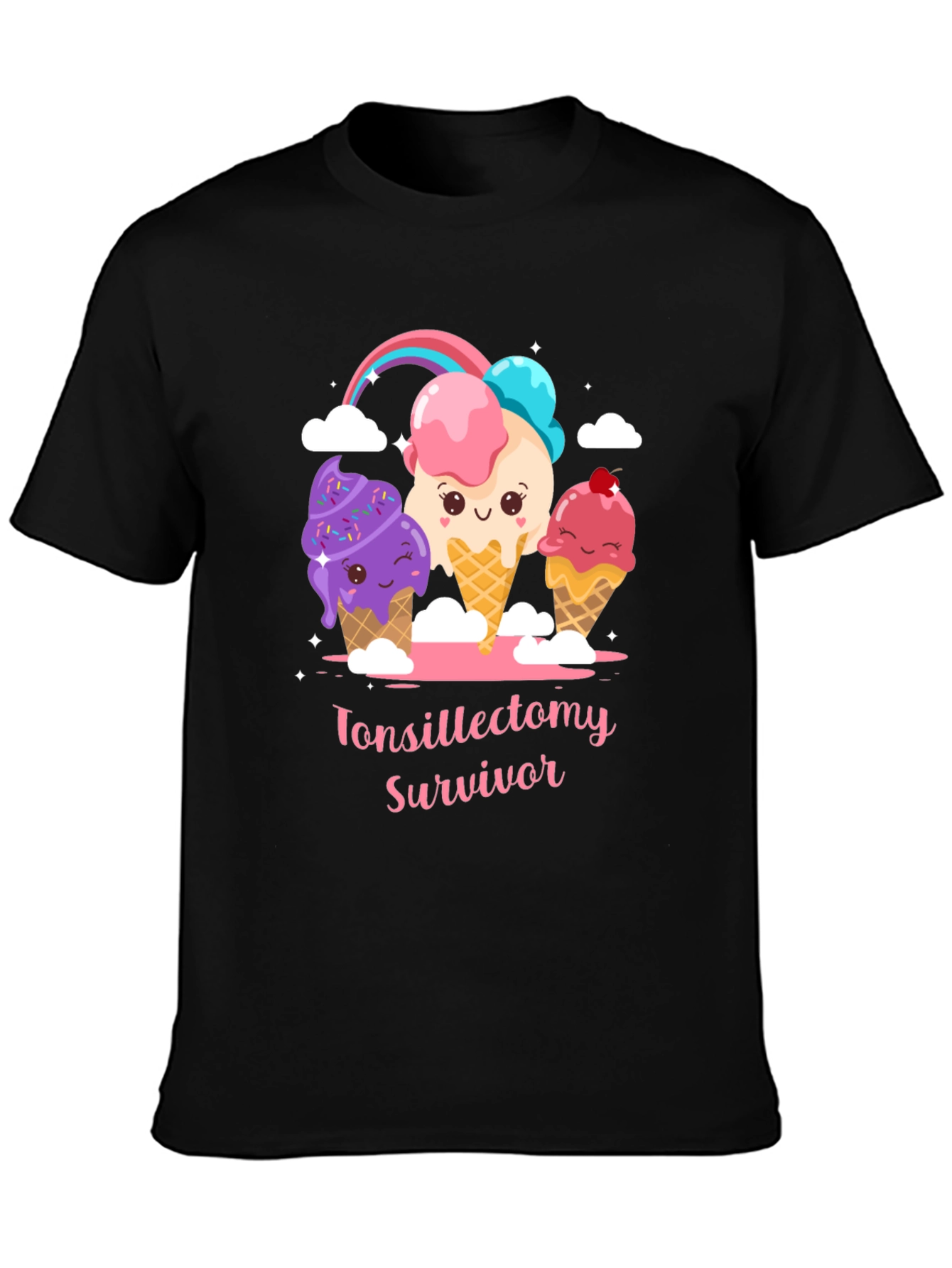 Tonsillectomy Survivor Ice Cream T-Shirt