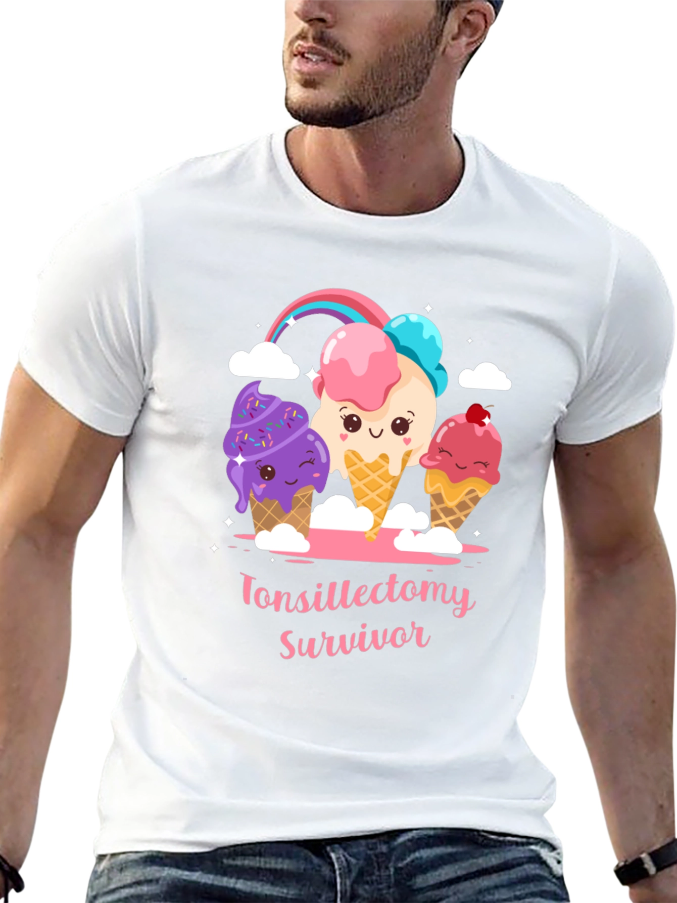 Tonsillectomy Survivor Ice Cream T-Shirt