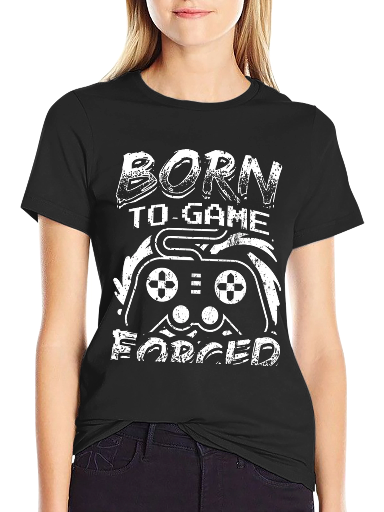 Born to Game T-Shirt - Black Gamer Tee