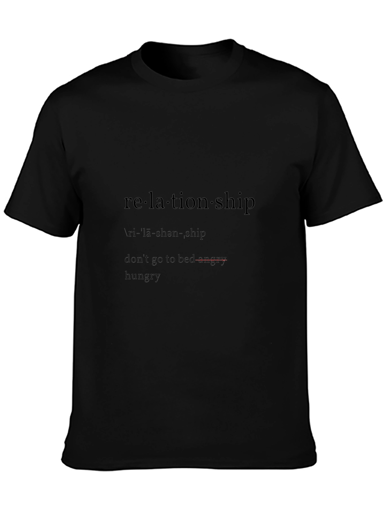 Relationship Definition Black T-Shirt