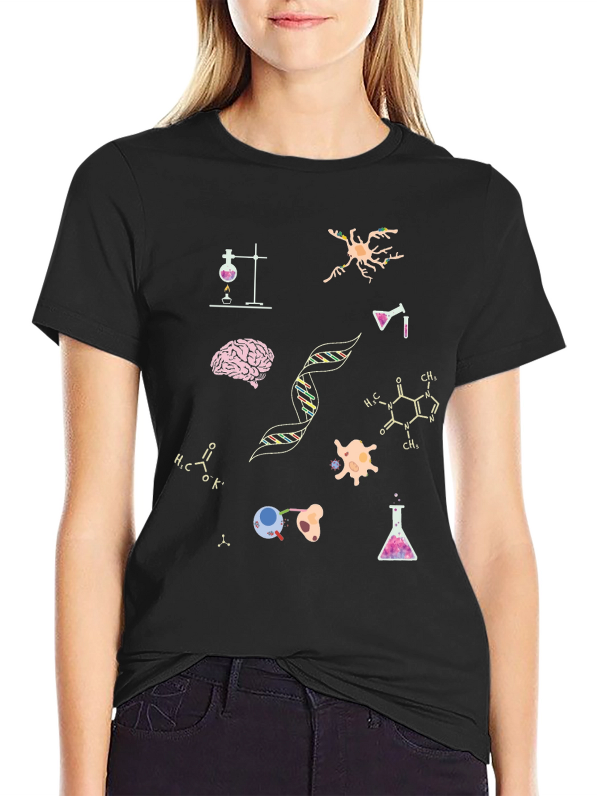 Science T-Shirt - Brain DNA Cells!