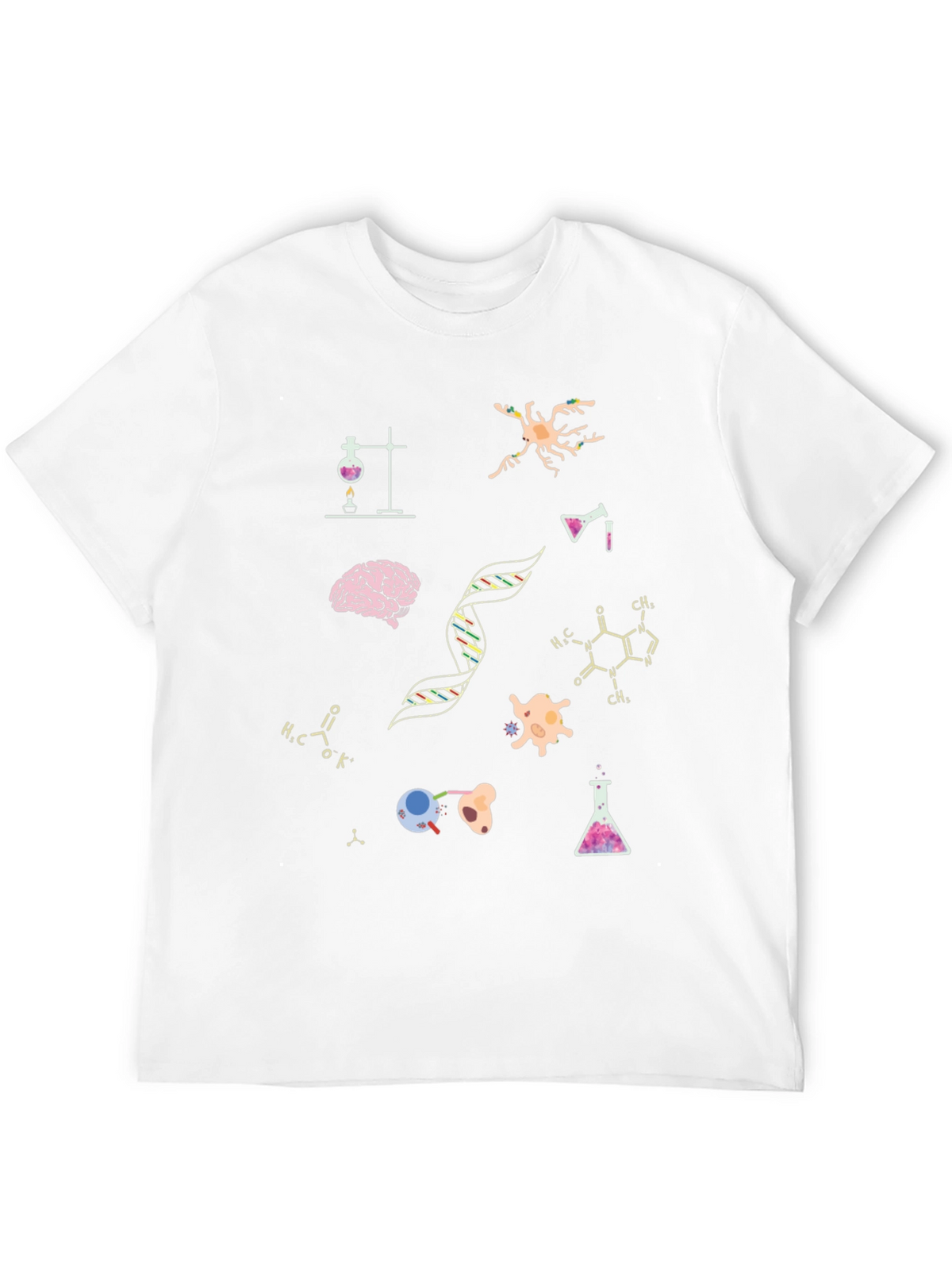 Science T-Shirt - Brain DNA Cells!