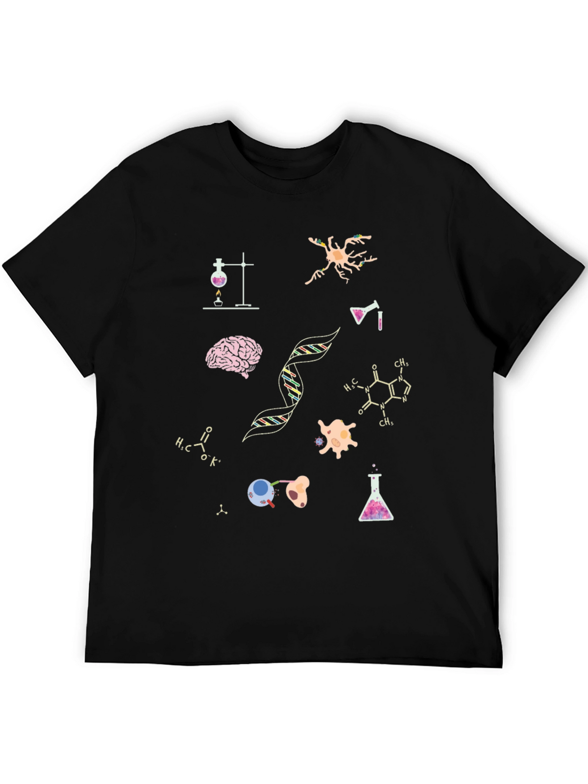 Science T-Shirt - Brain DNA Cells!