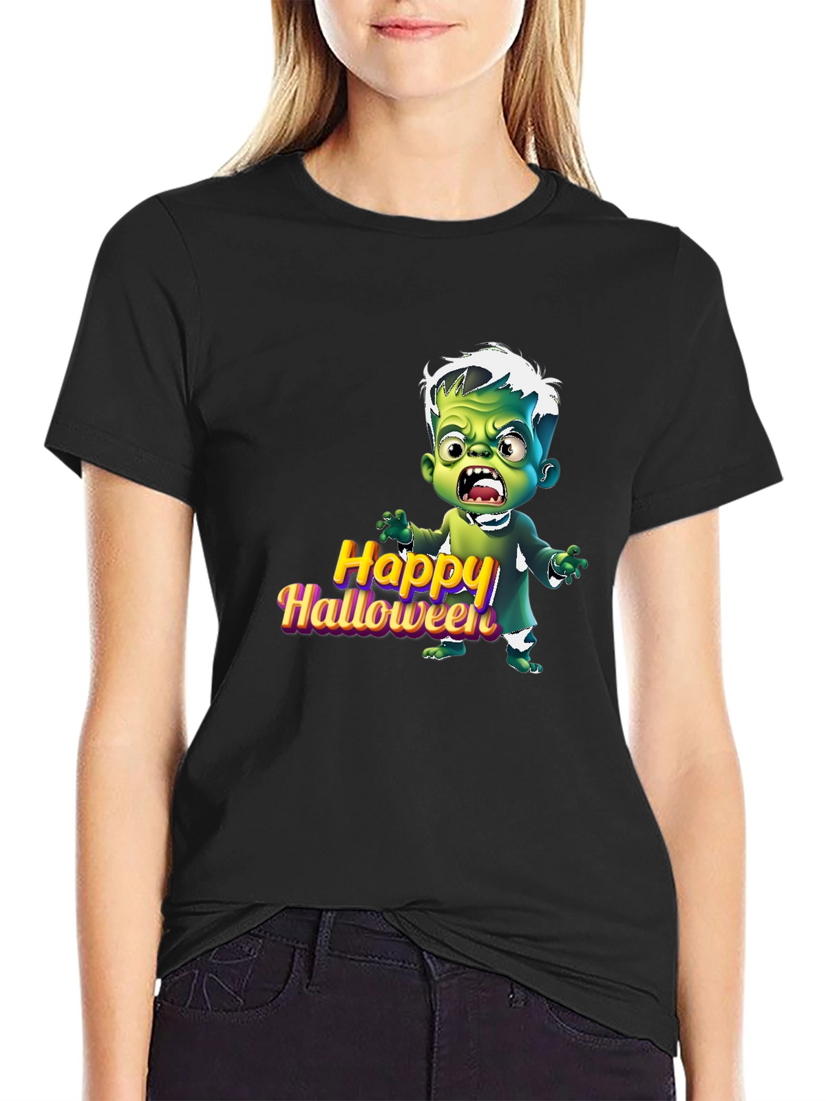 Happy Halloween Cartoon Monster T-Shirt
