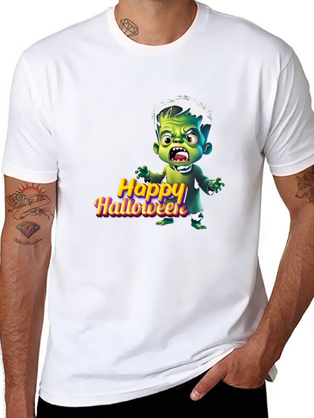 Happy Halloween Cartoon Monster T-Shirt