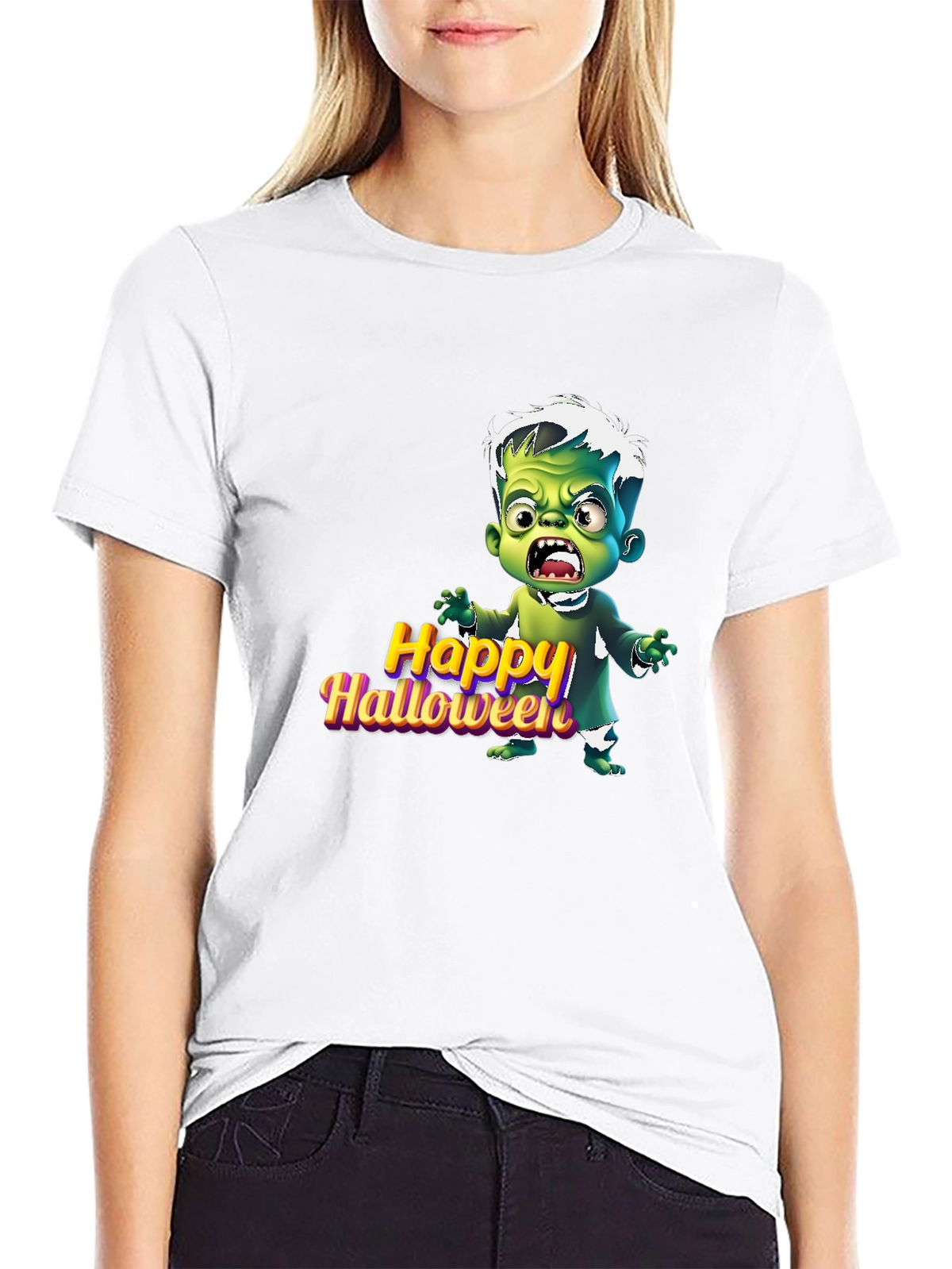 Happy Halloween Cartoon Monster T-Shirt