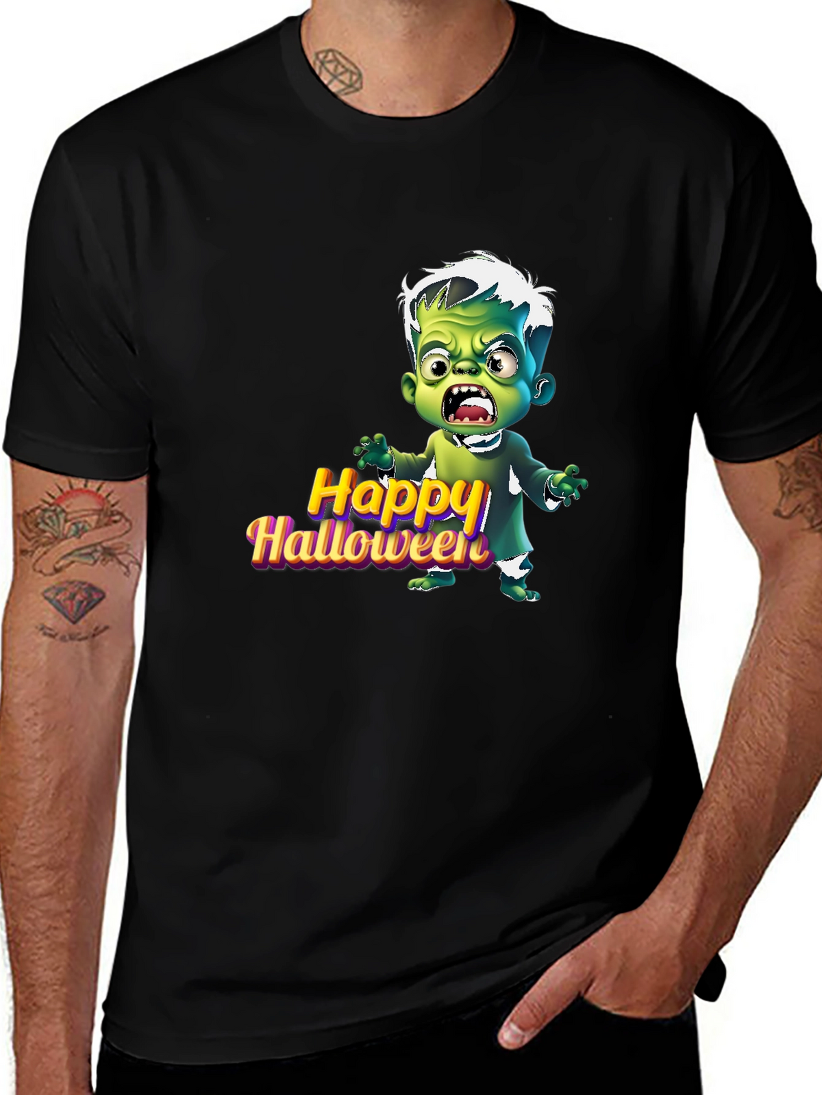Happy Halloween Cartoon Monster T-Shirt