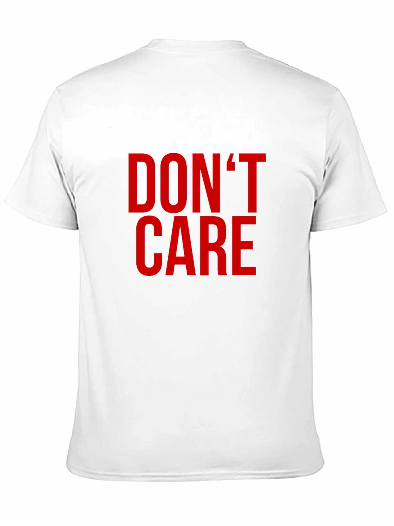 Dont Care Graphic Tee - Black Crewneck