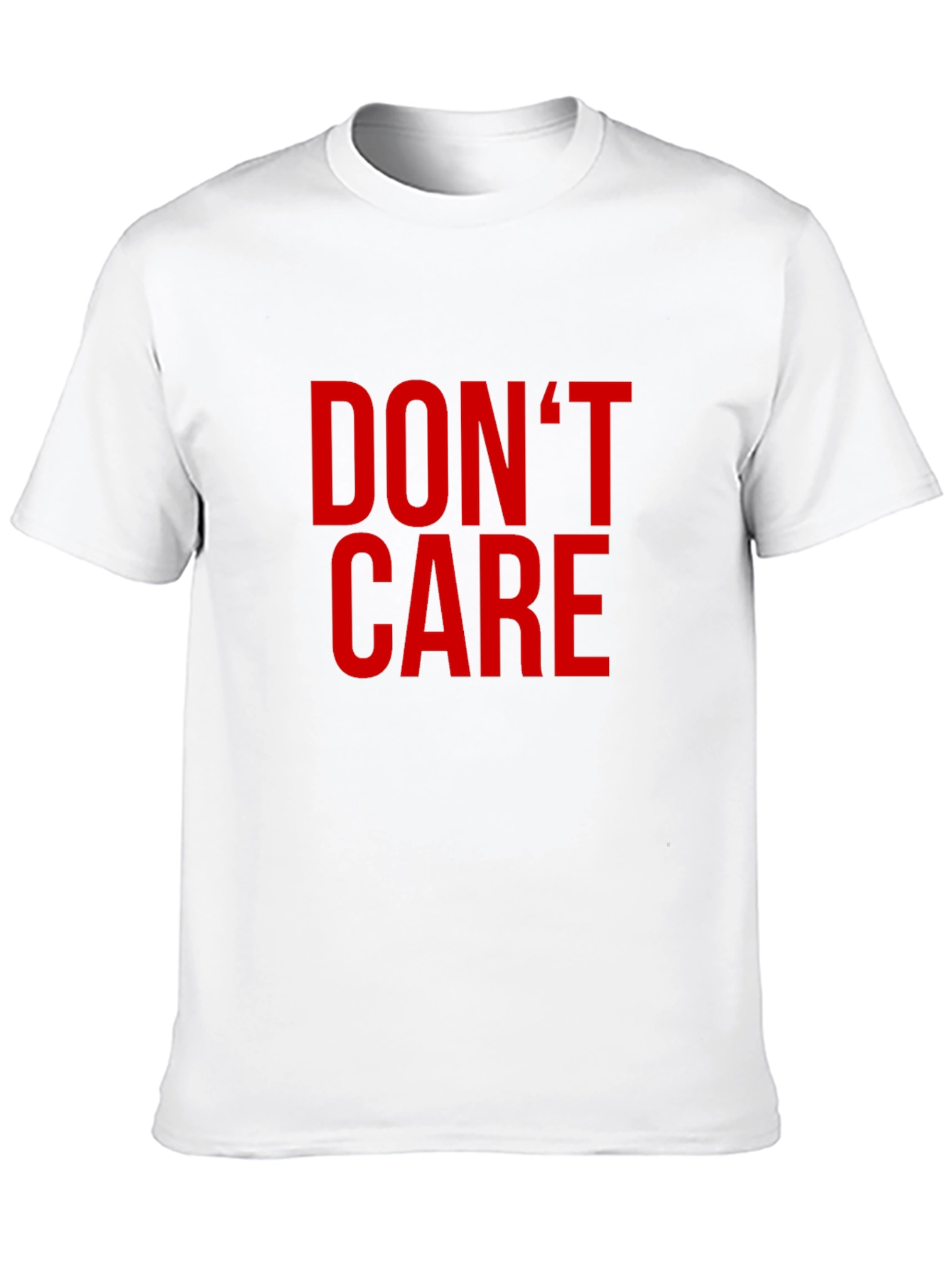 Dont Care Graphic Tee - Black Crewneck