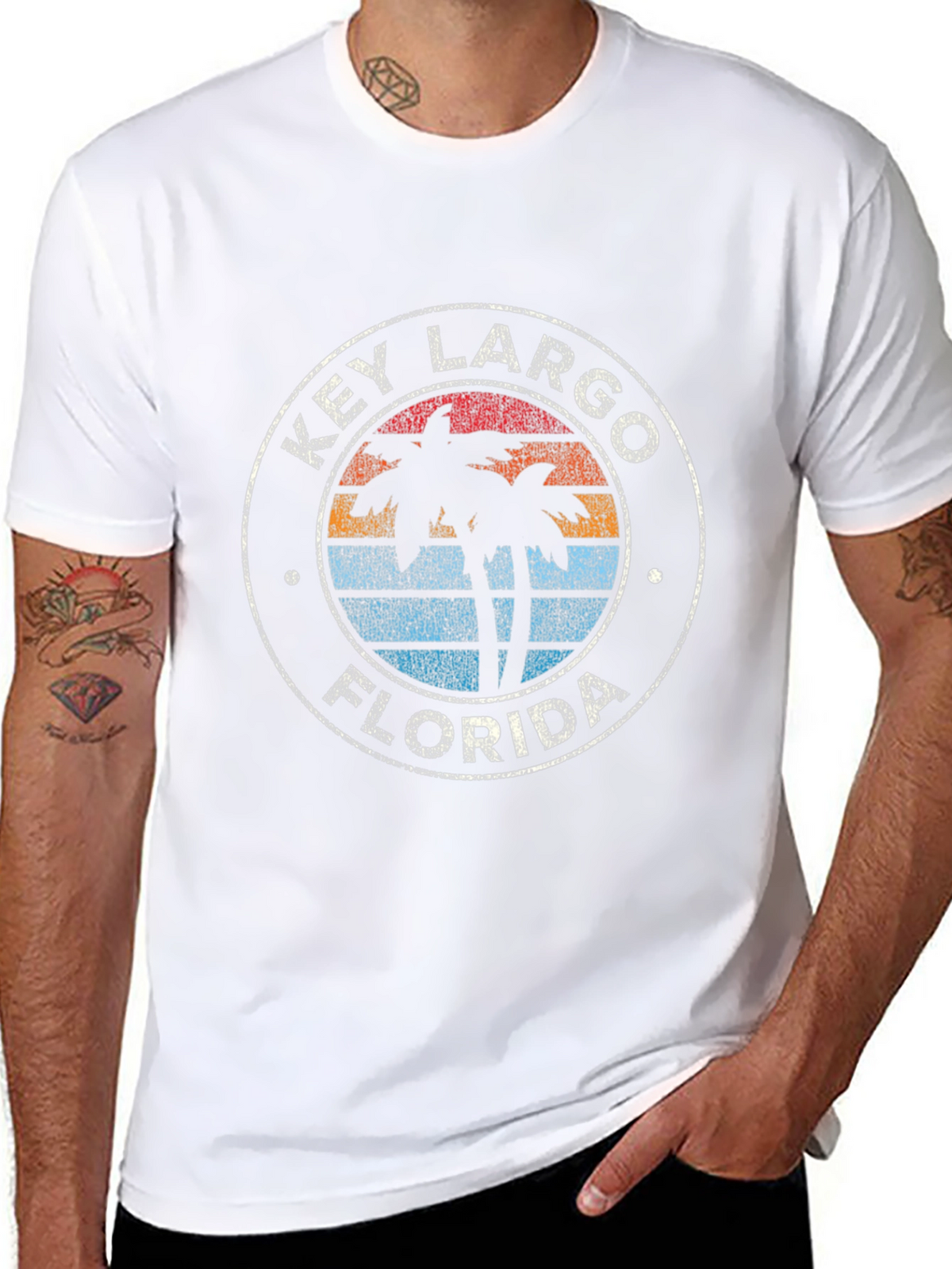 Key Largo Florida Palm Tree T-Shirt