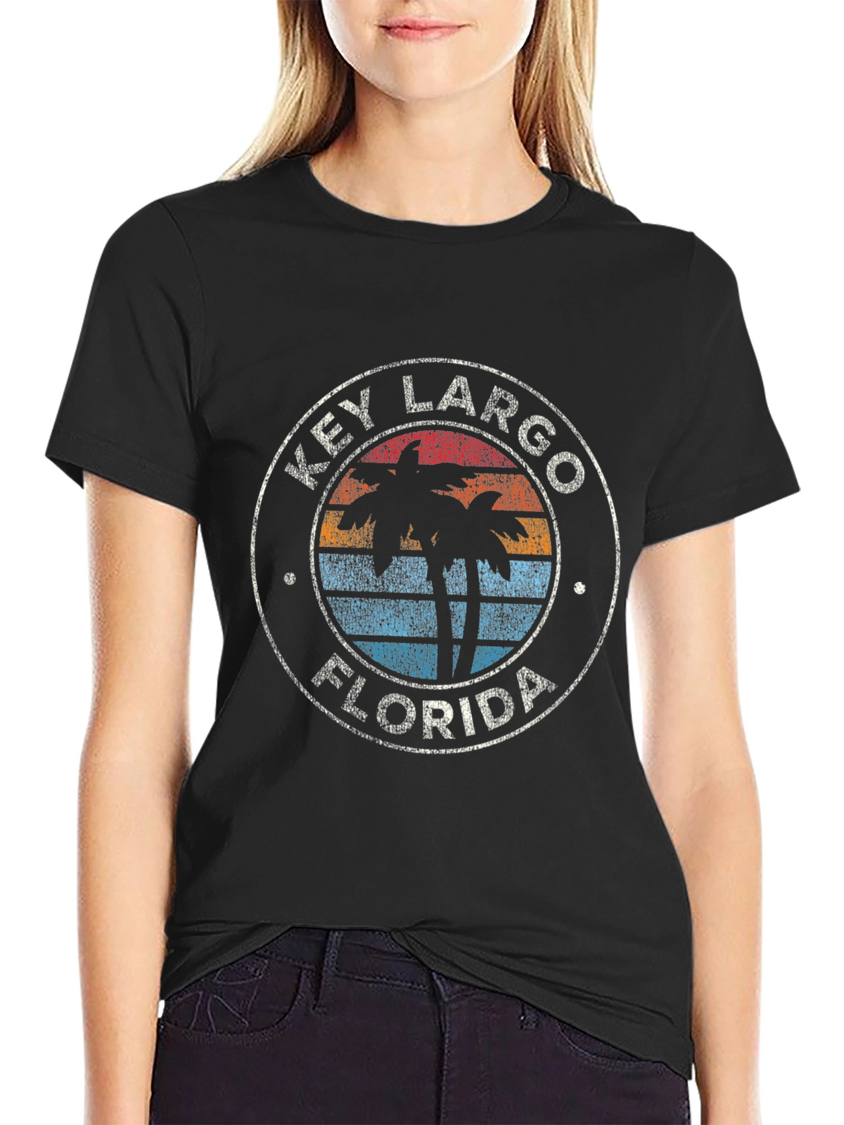 Key Largo Florida Palm Tree T-Shirt
