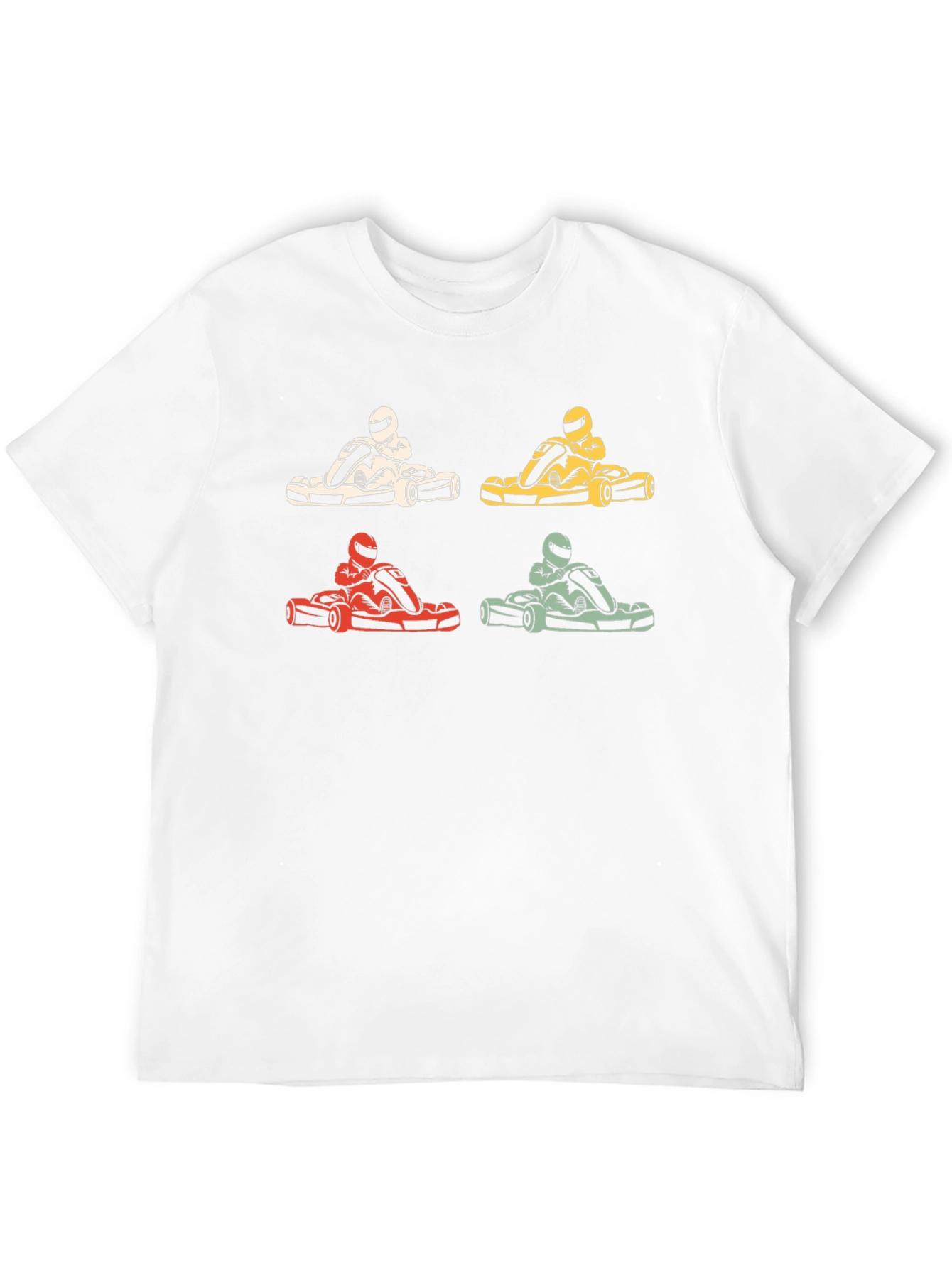 Retro Kart Racing Graphic Tee - Black