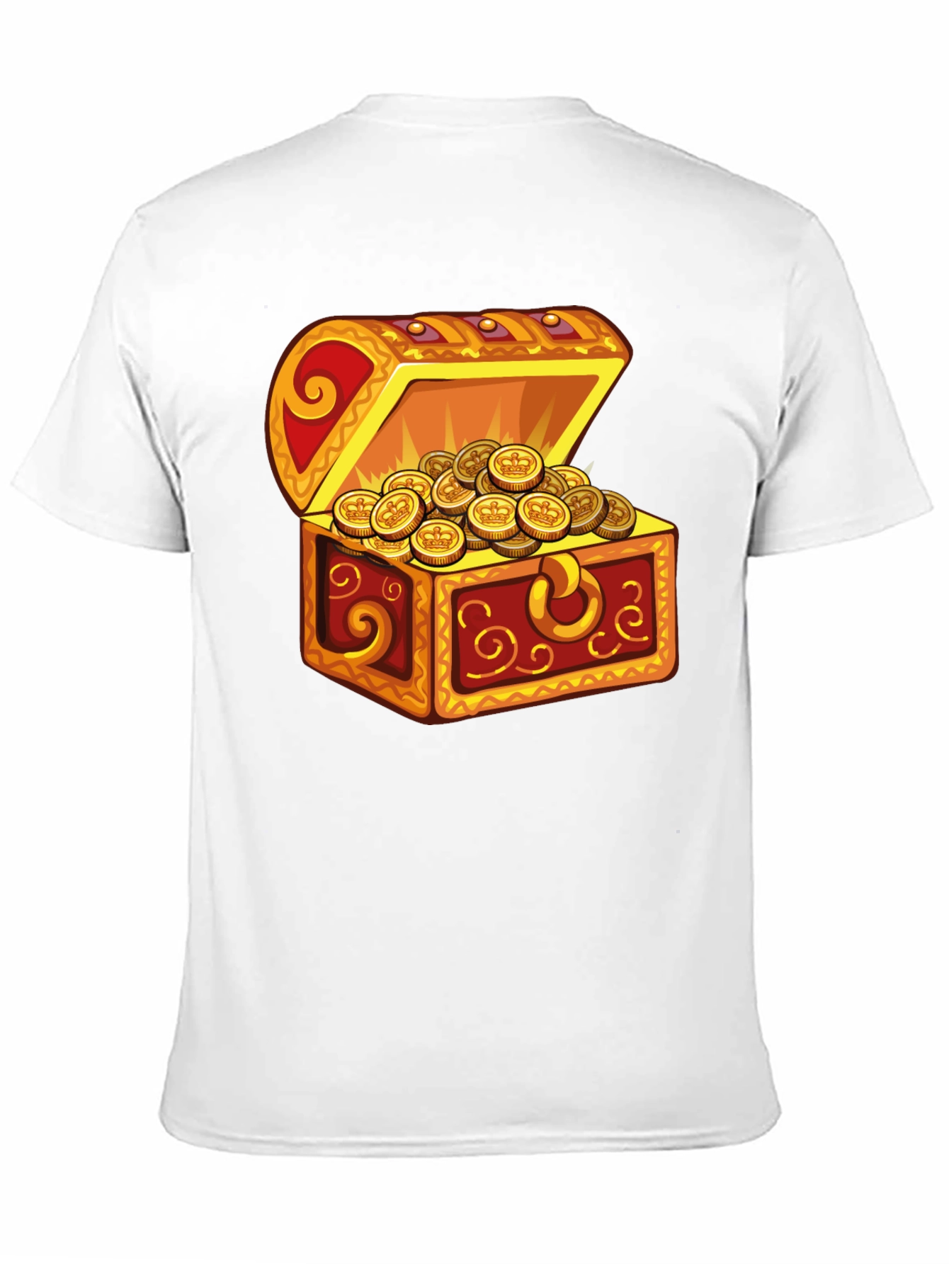 Treasure Chest Graphic T-Shirt - Black Cotton Tee
