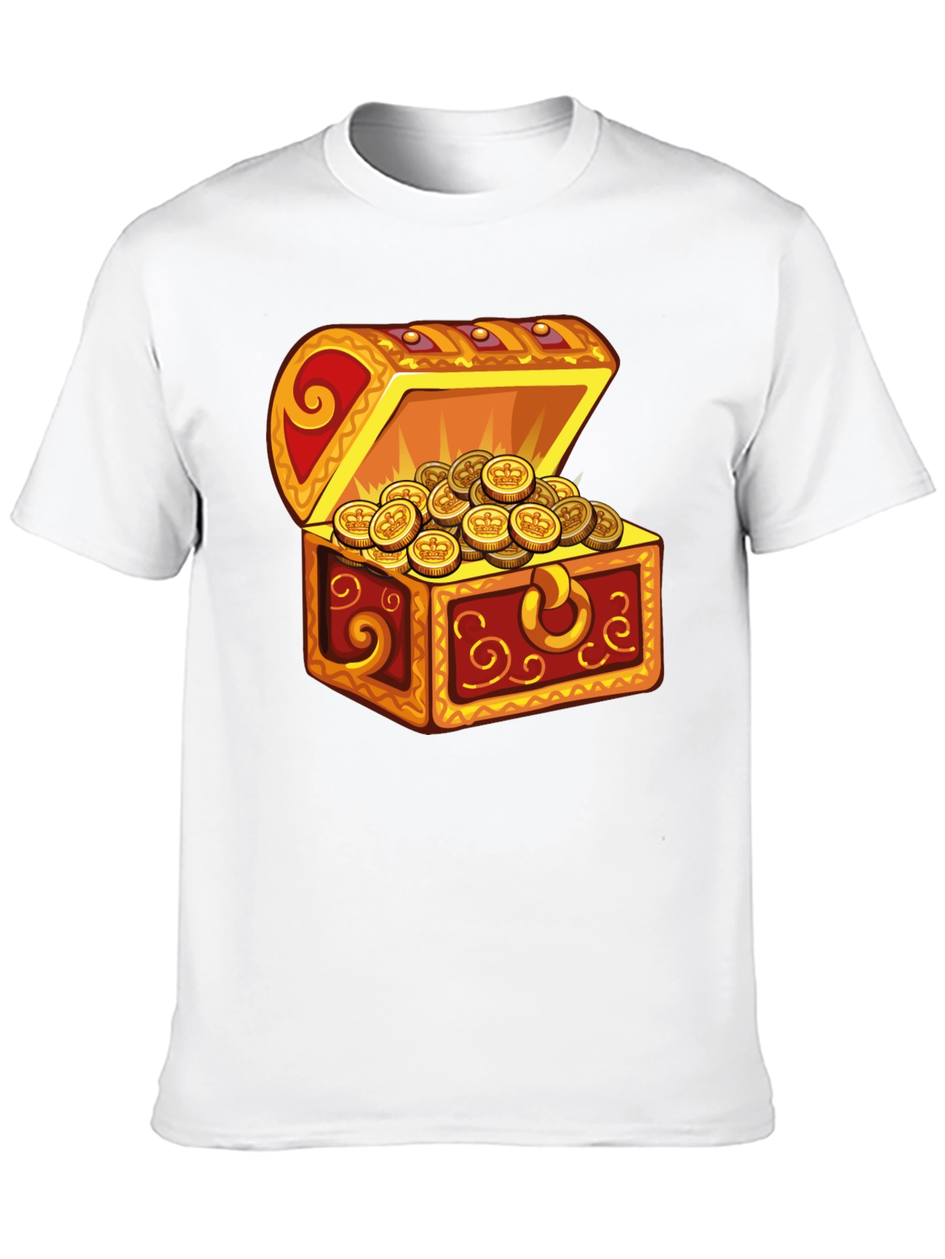 Treasure Chest Graphic T-Shirt - Black Cotton Tee