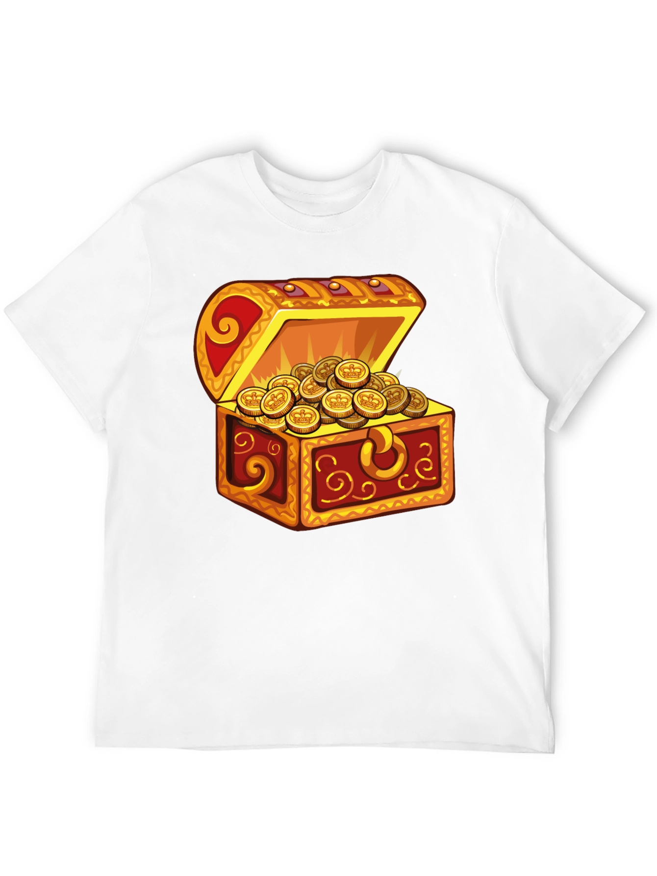 Treasure Chest Graphic T-Shirt - Black Cotton Tee