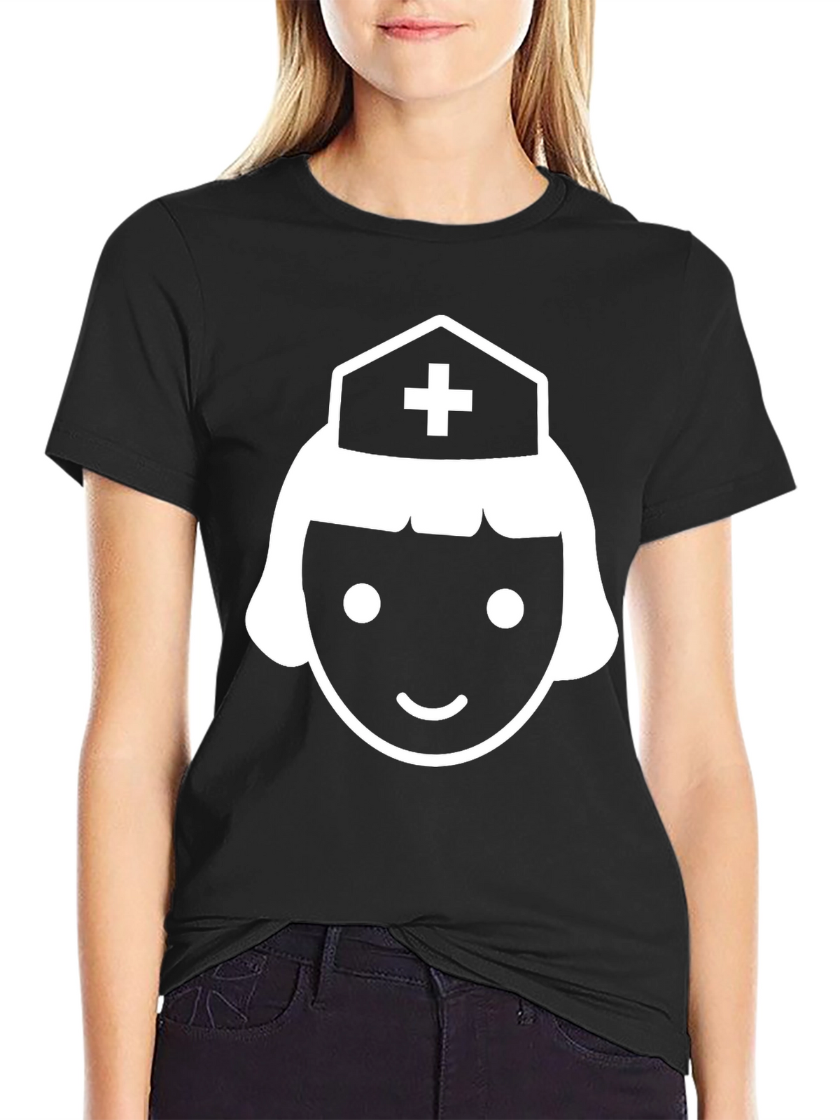 Nurse Graphic Tee - Unisex Black Cotton T-Shirt