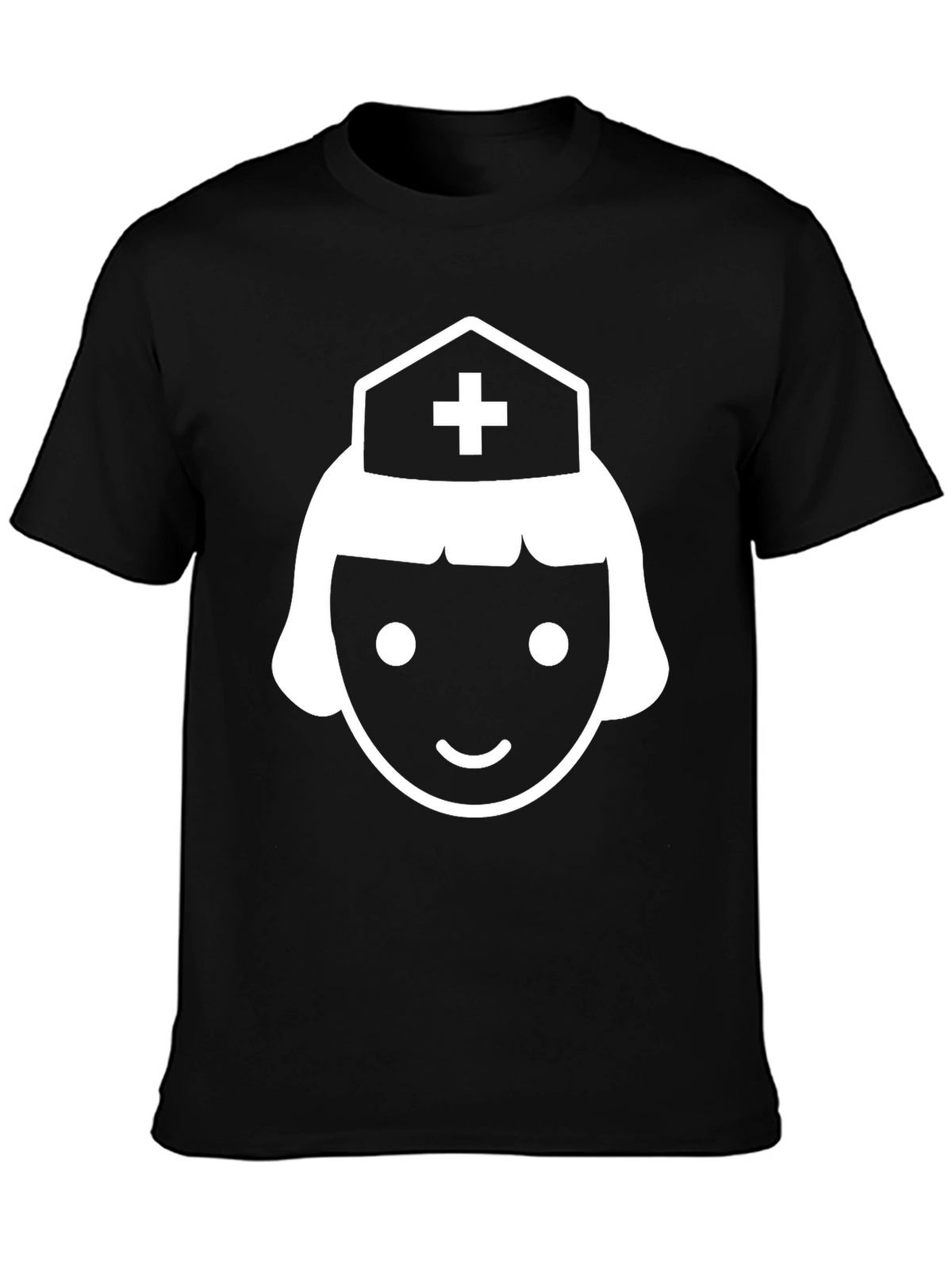 Nurse Graphic Tee - Unisex Black Cotton T-Shirt