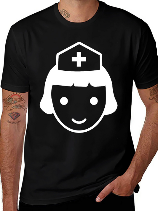 Nurse Graphic Tee - Unisex Black Cotton T-Shirt