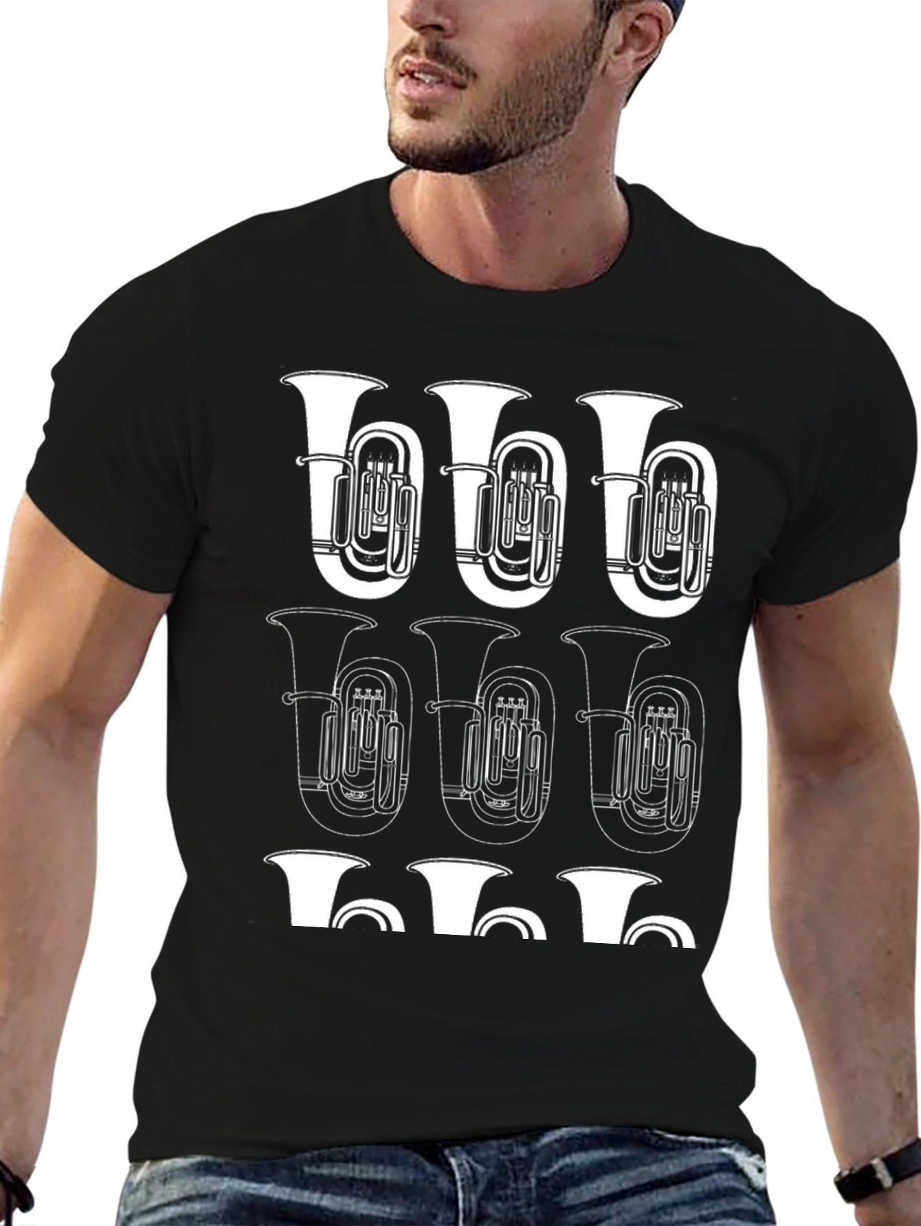 Tuba Graphic T-Shirt - Music Lover Tee