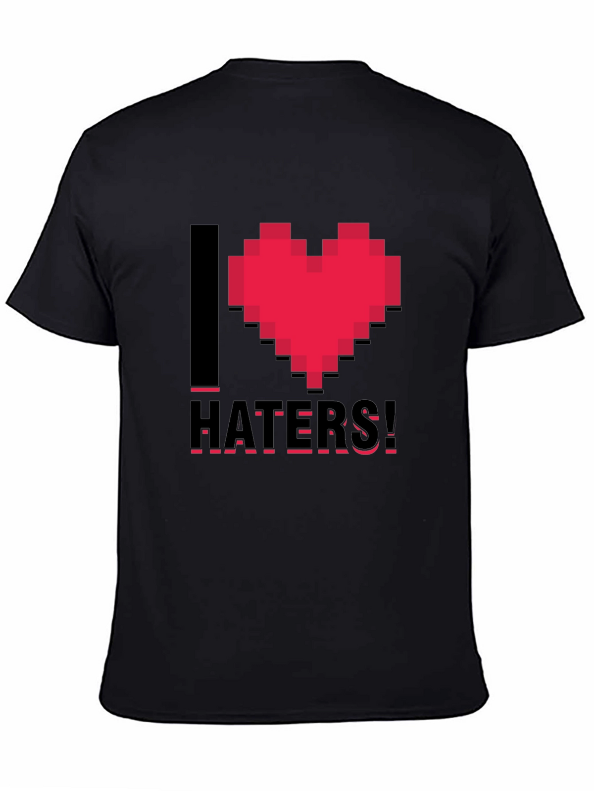 I Heart Haters Black T-Shirt