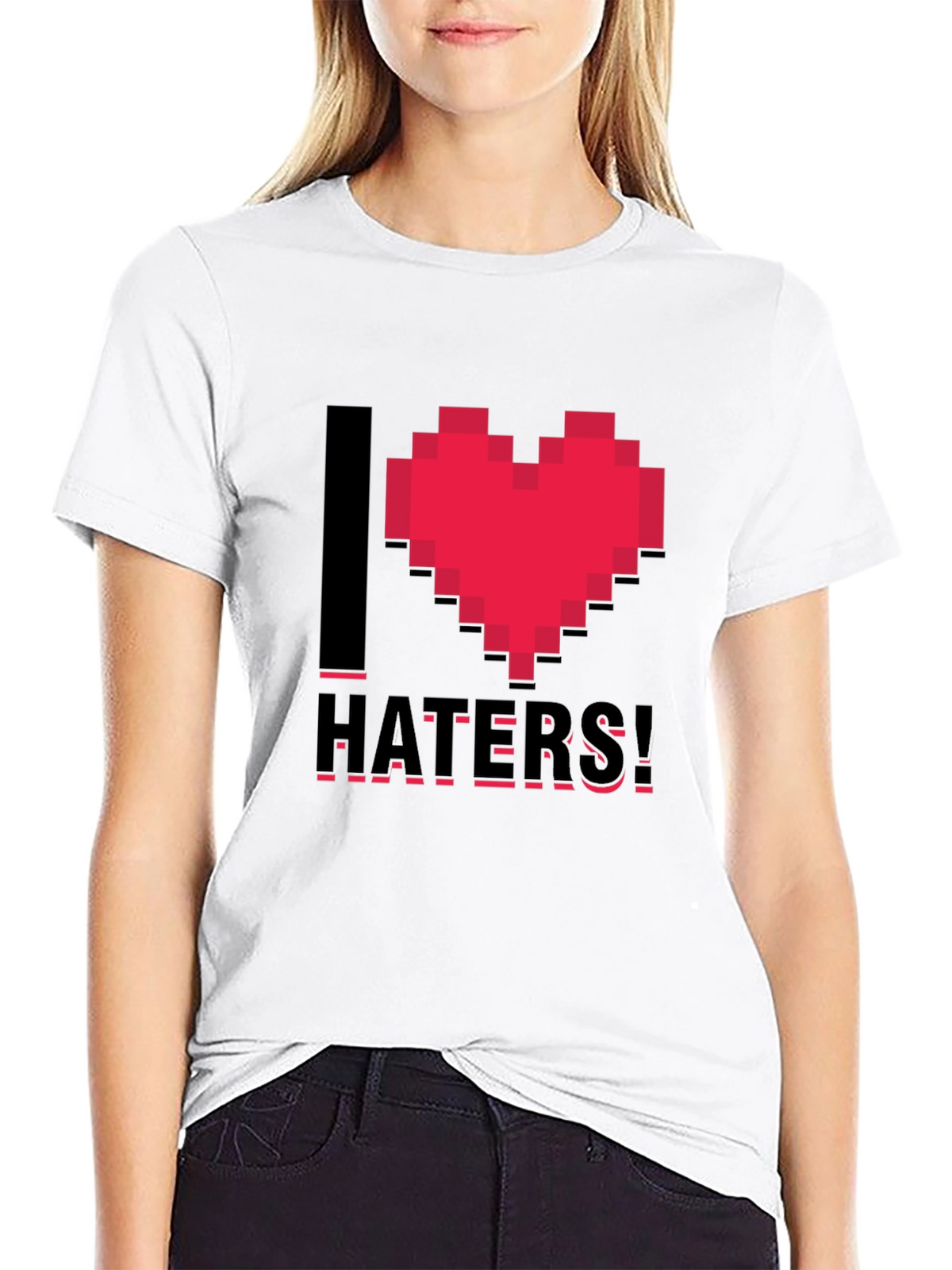 I Heart Haters Black T-Shirt