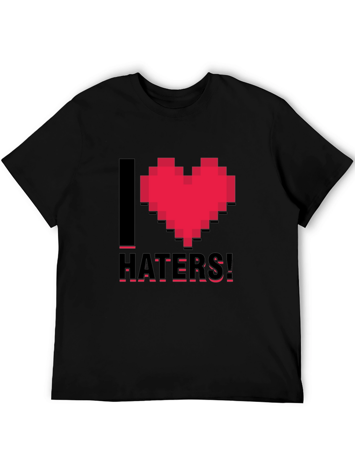 I Heart Haters Black T-Shirt