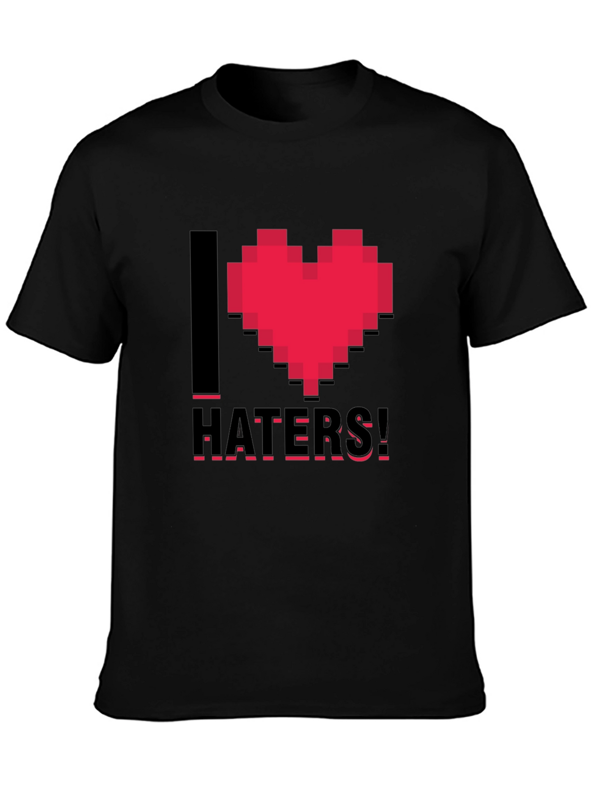 I Heart Haters Black T-Shirt