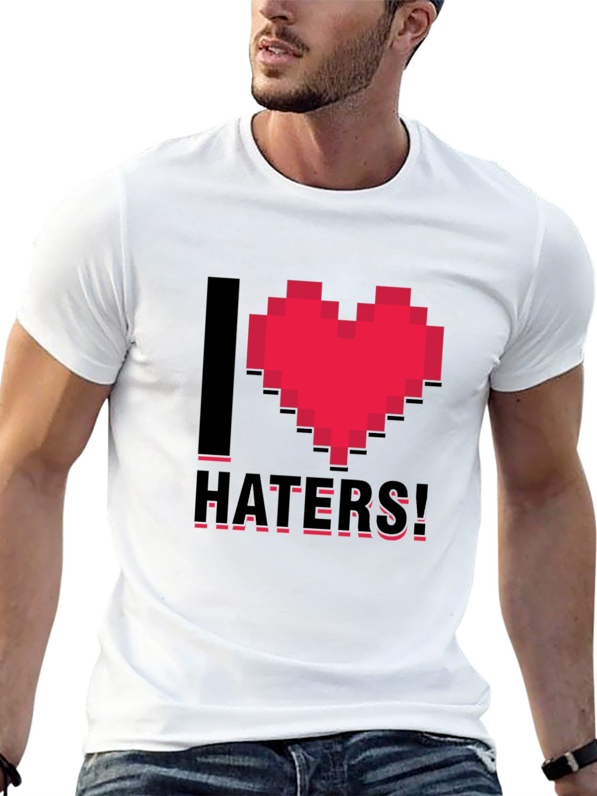 I Heart Haters Black T-Shirt
