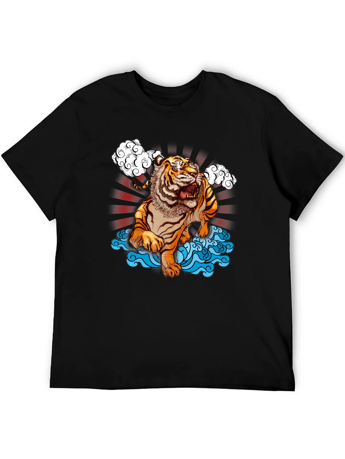 Tiger T-Shirt - Black Graphic Tee