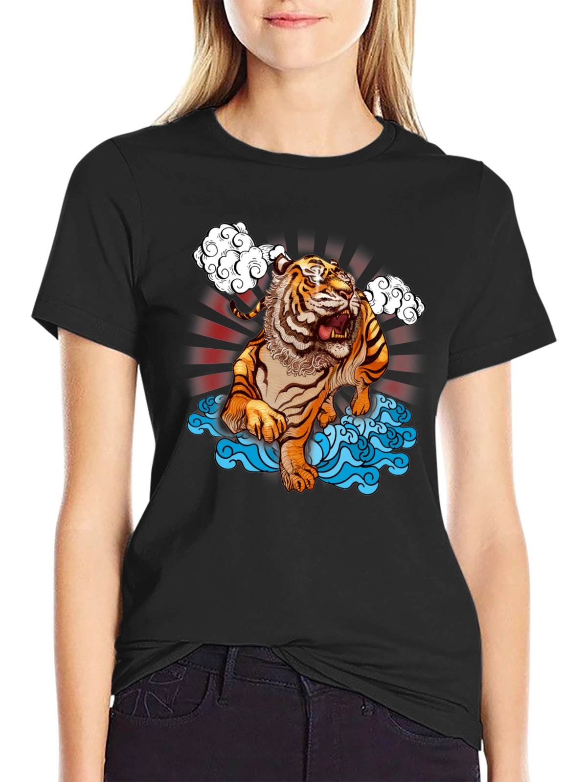 Tiger T-Shirt - Black Graphic Tee