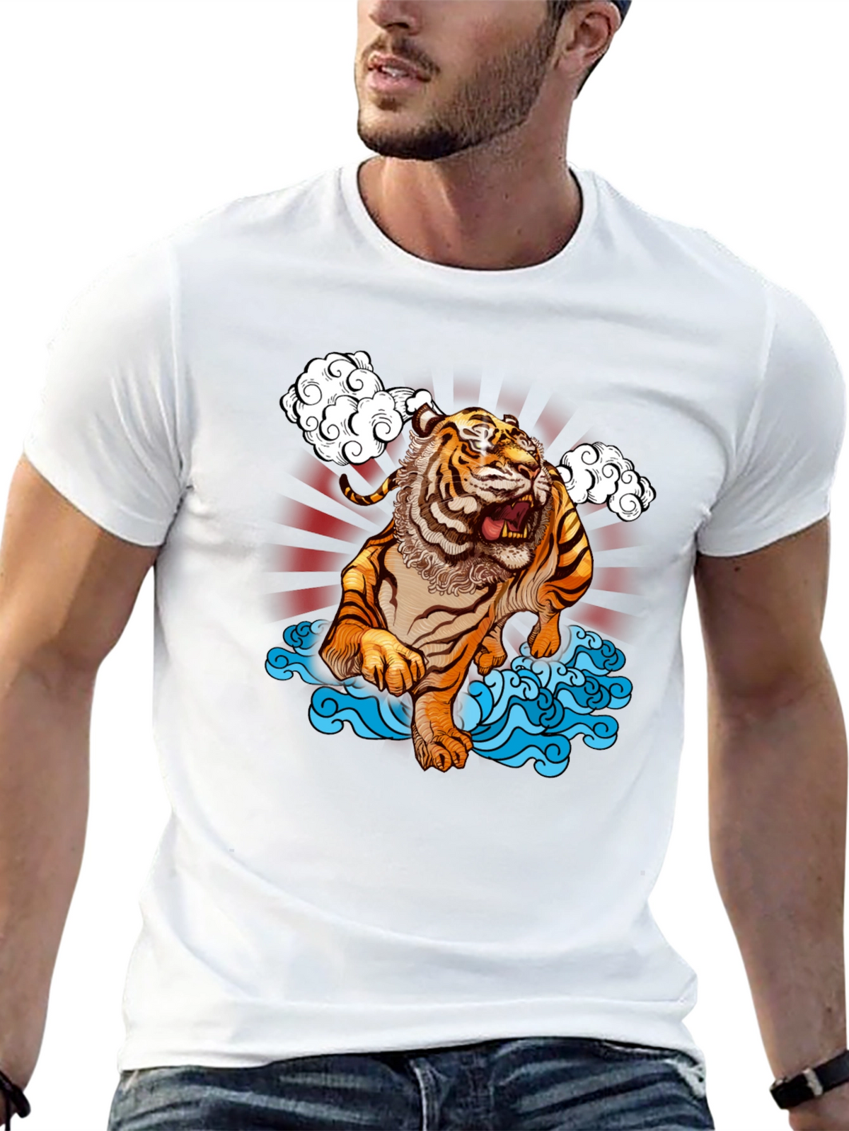 Tiger T-Shirt - Black Graphic Tee