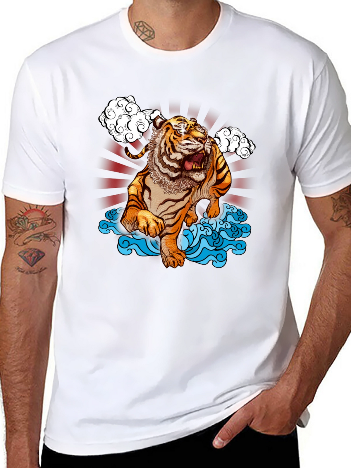 Tiger T-Shirt - Black Graphic Tee