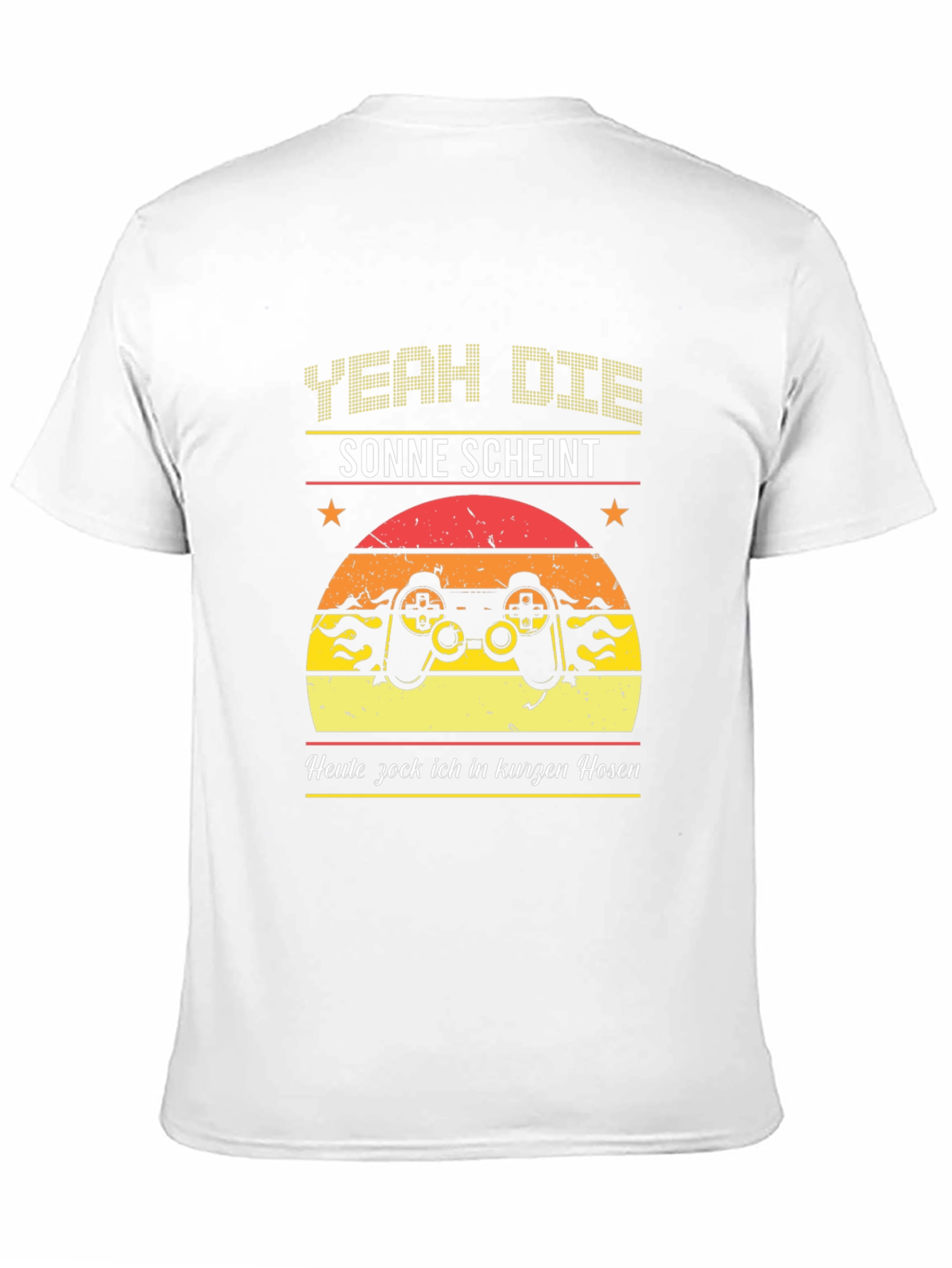 Yeah Dice Sonne Scheint Gaming Black T-Shirt