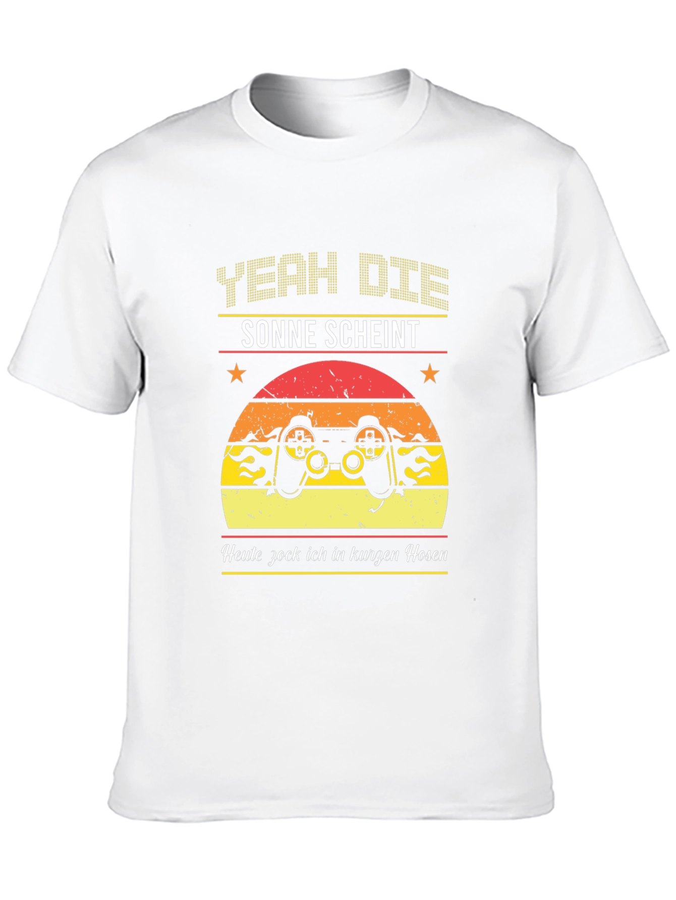 Yeah Dice Sonne Scheint Gaming Black T-Shirt
