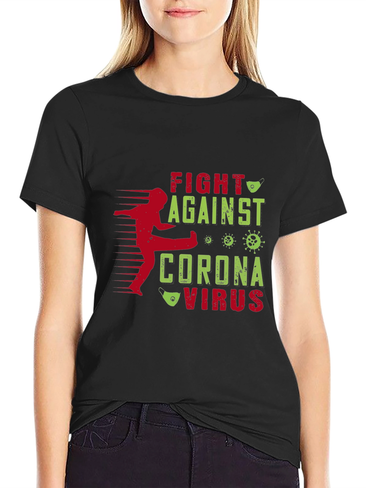 Fight Corona Virus Graphic T-Shirt