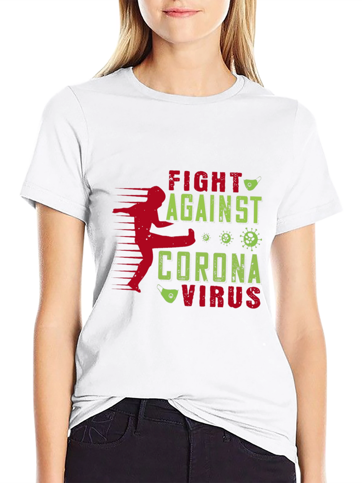 Fight Corona Virus Graphic T-Shirt