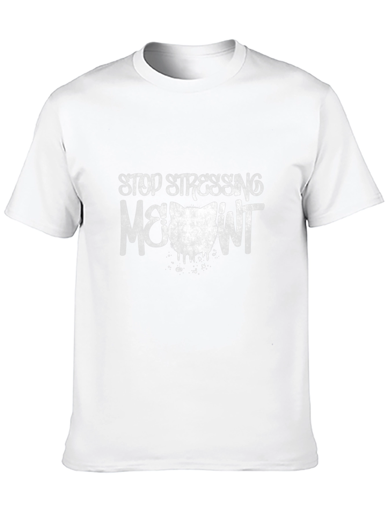 Stop Stressing Meowt Black Cat T-Shirt