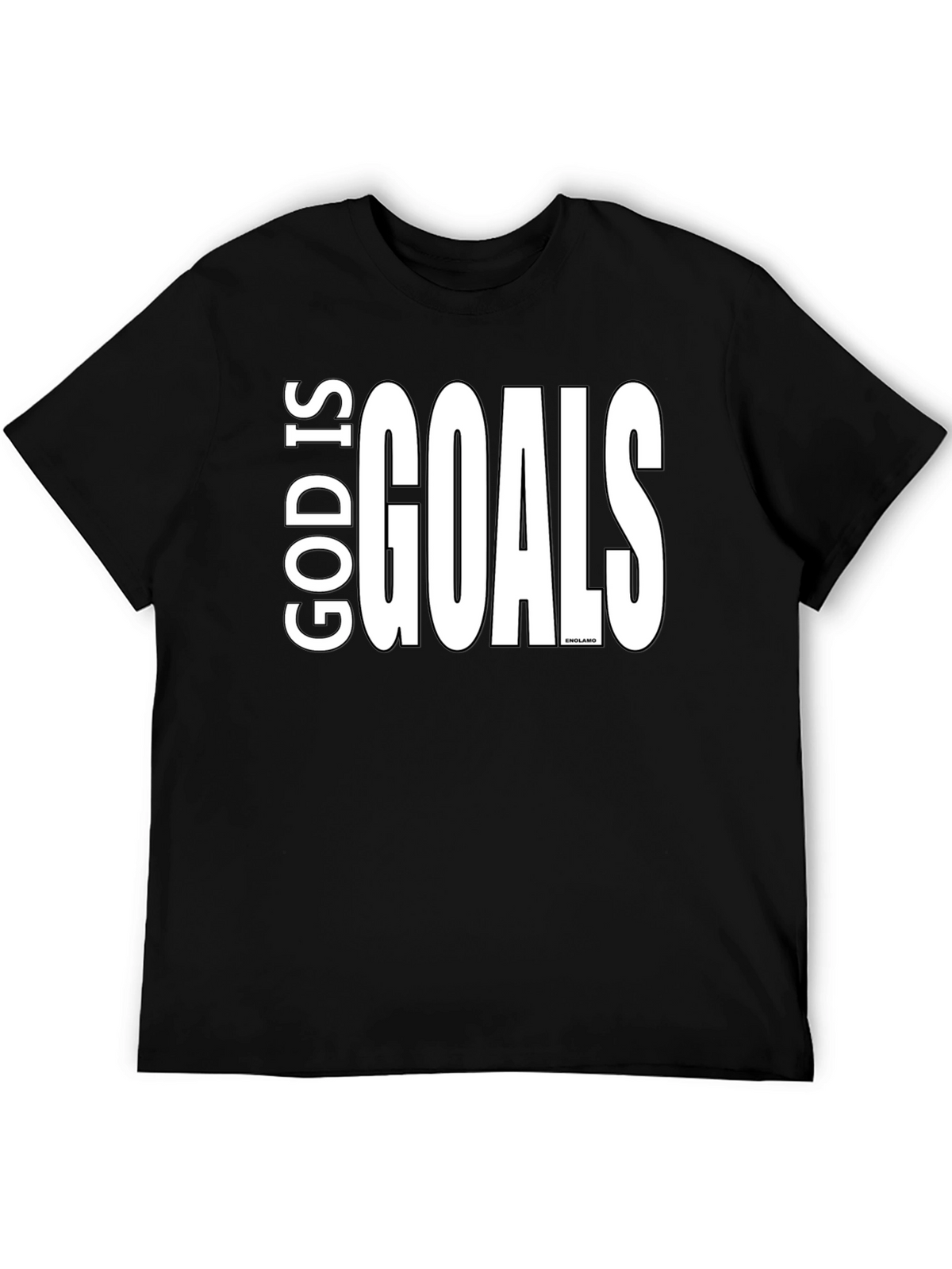 God Is Goals Graphic Tee - Black Cotton T-Shirt