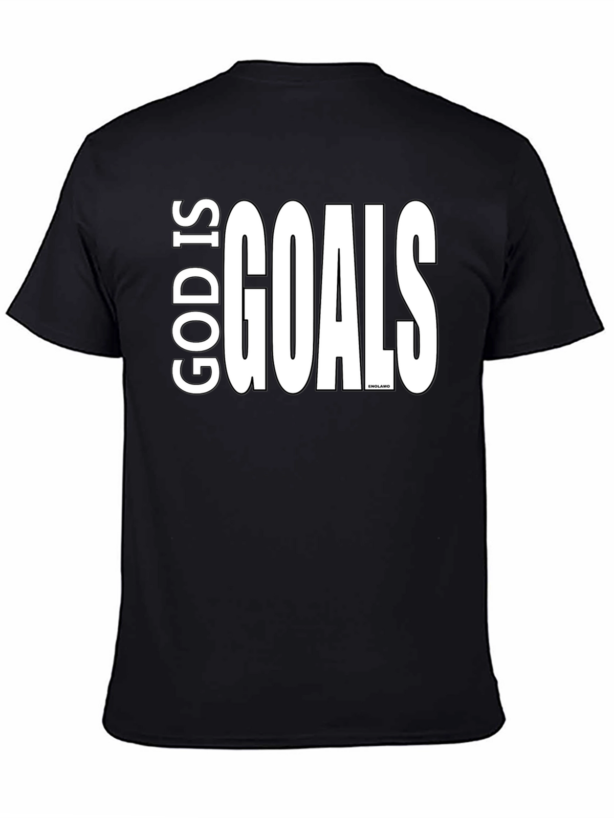God Is Goals Graphic Tee - Black Cotton T-Shirt