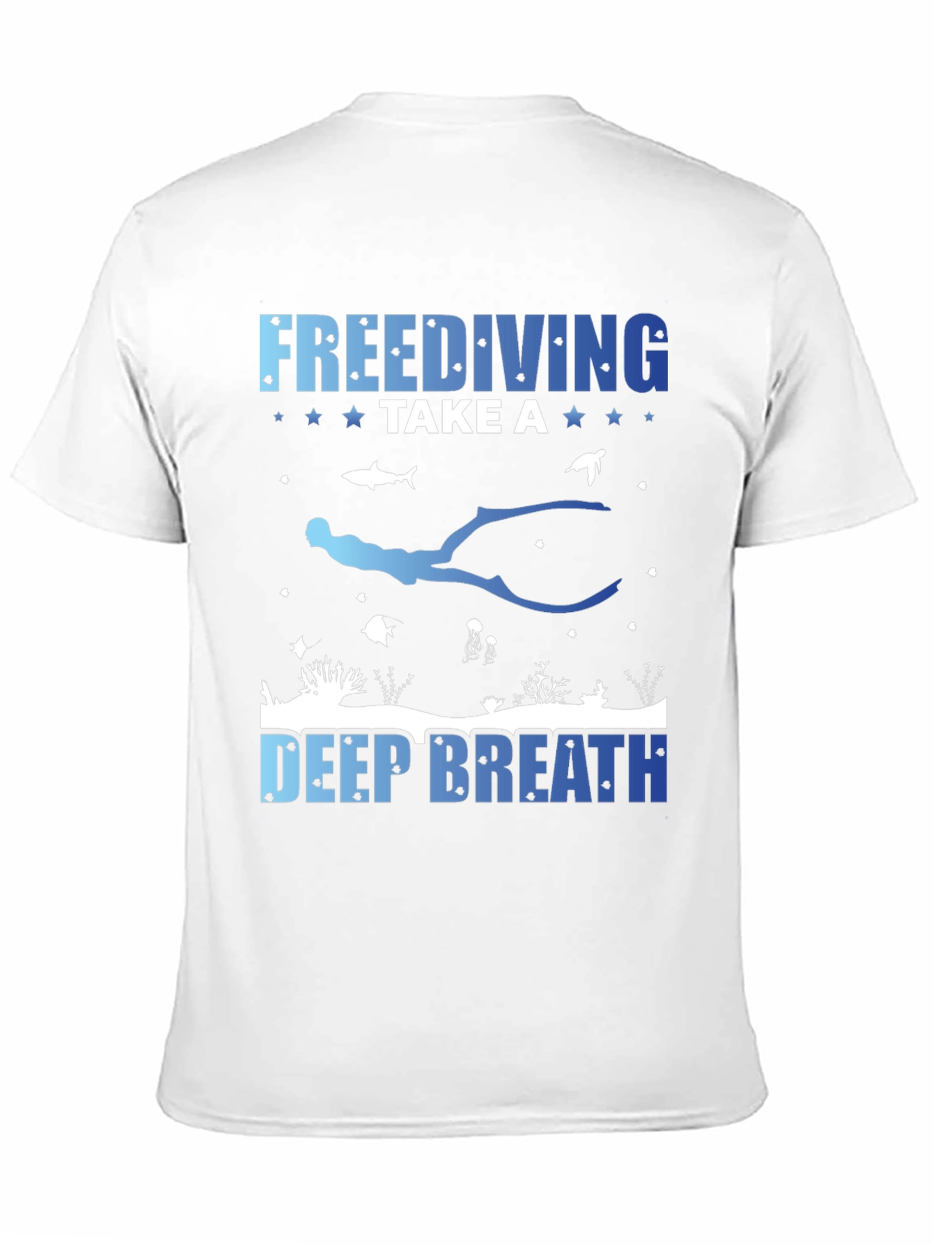Freediving Take a Deep Breath Graphic T-Shirt