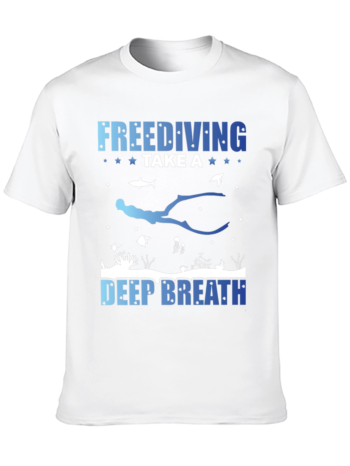 Freediving Take a Deep Breath Graphic T-Shirt