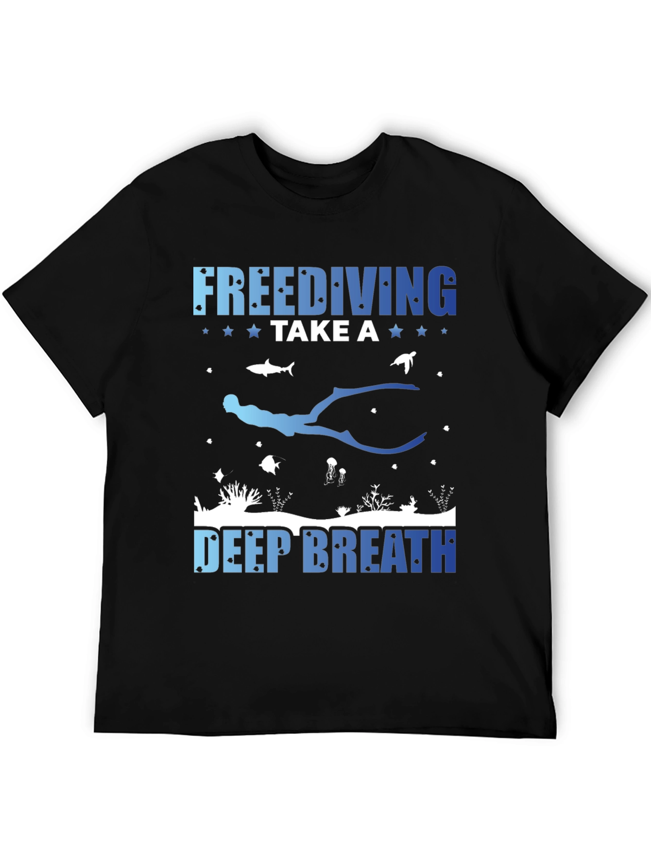 Freediving Take a Deep Breath Graphic T-Shirt
