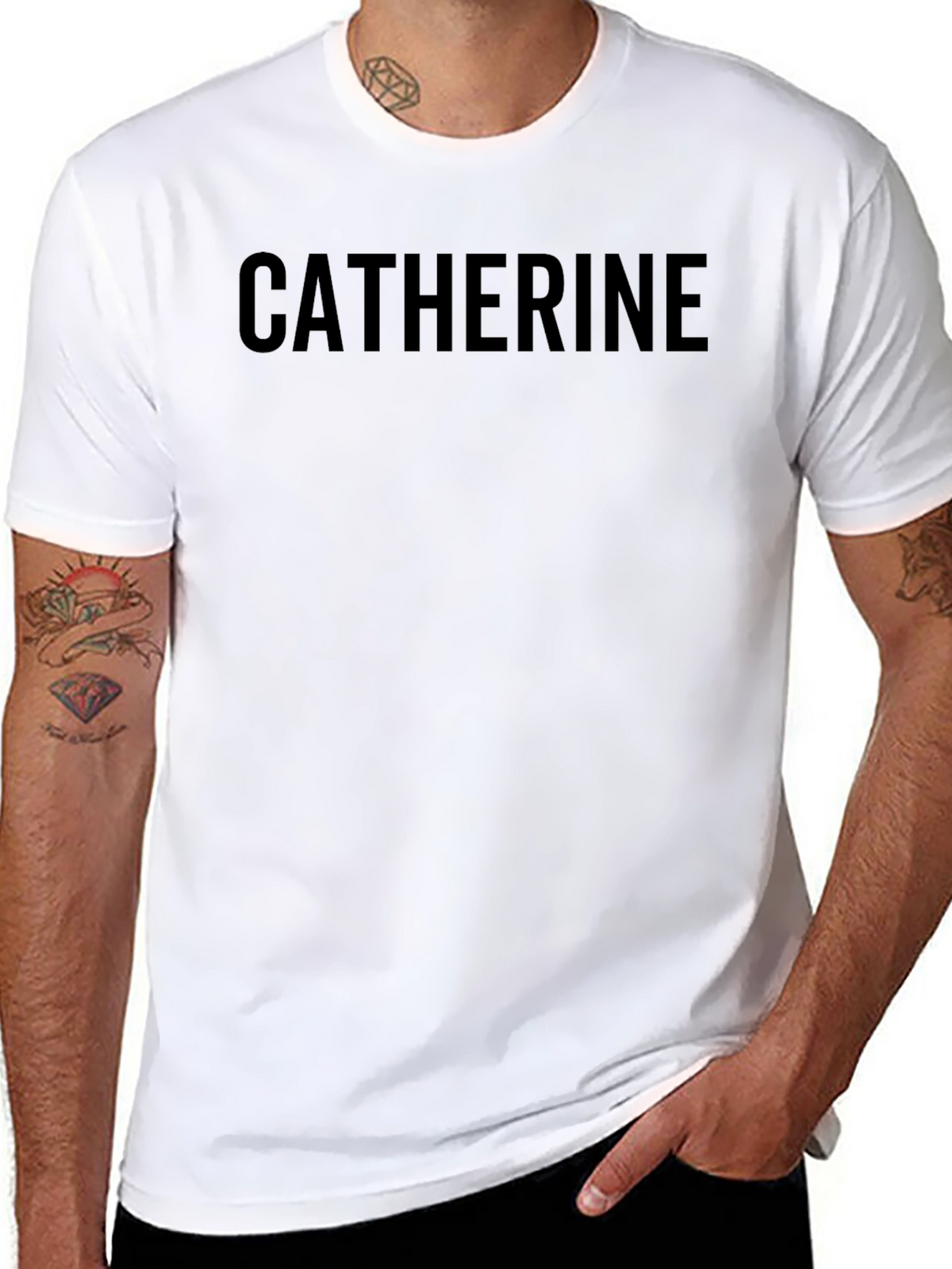 Personalized Catherine Black T-Shirt