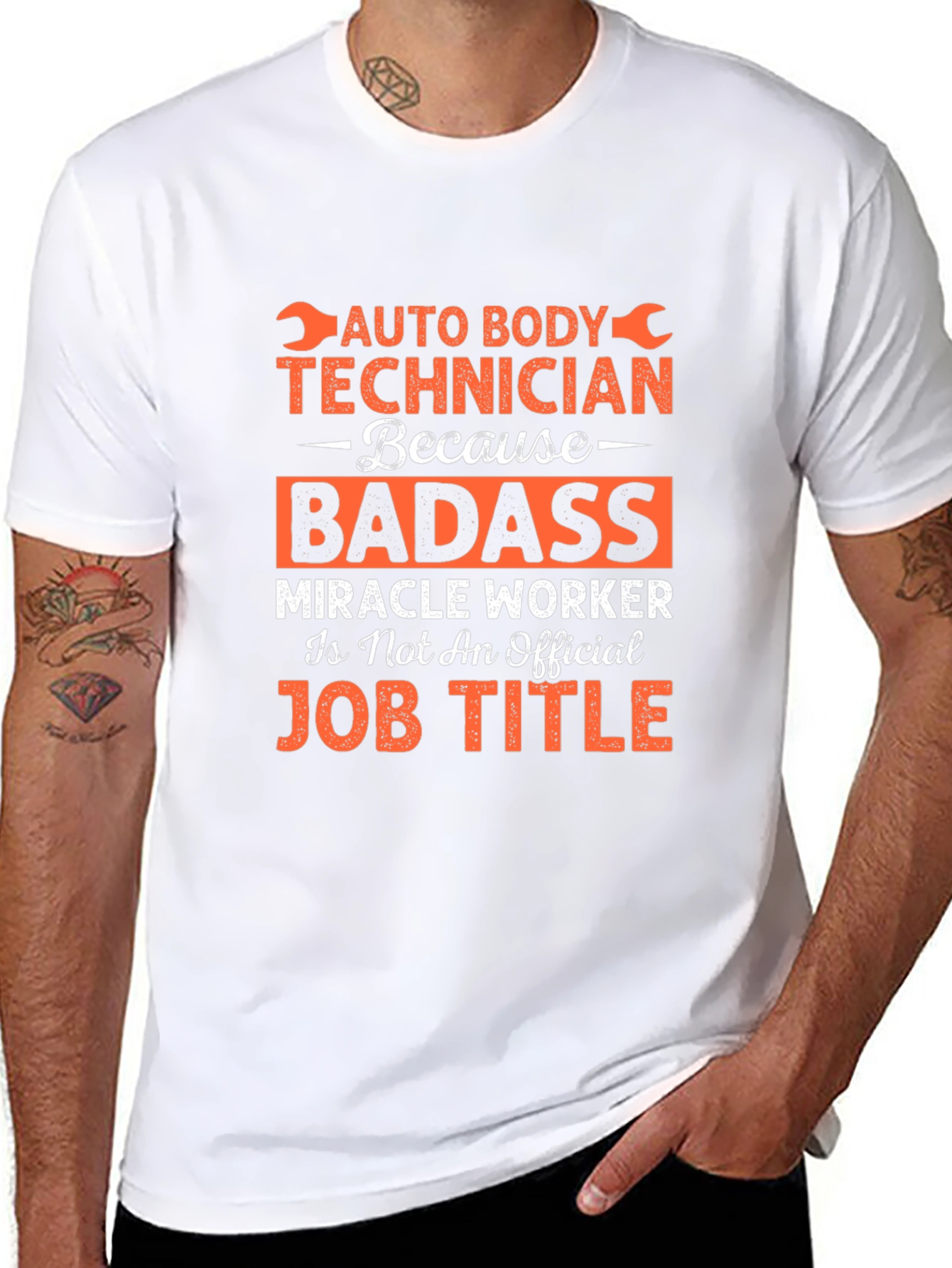 Auto Body Technician Badass Graphic Tee