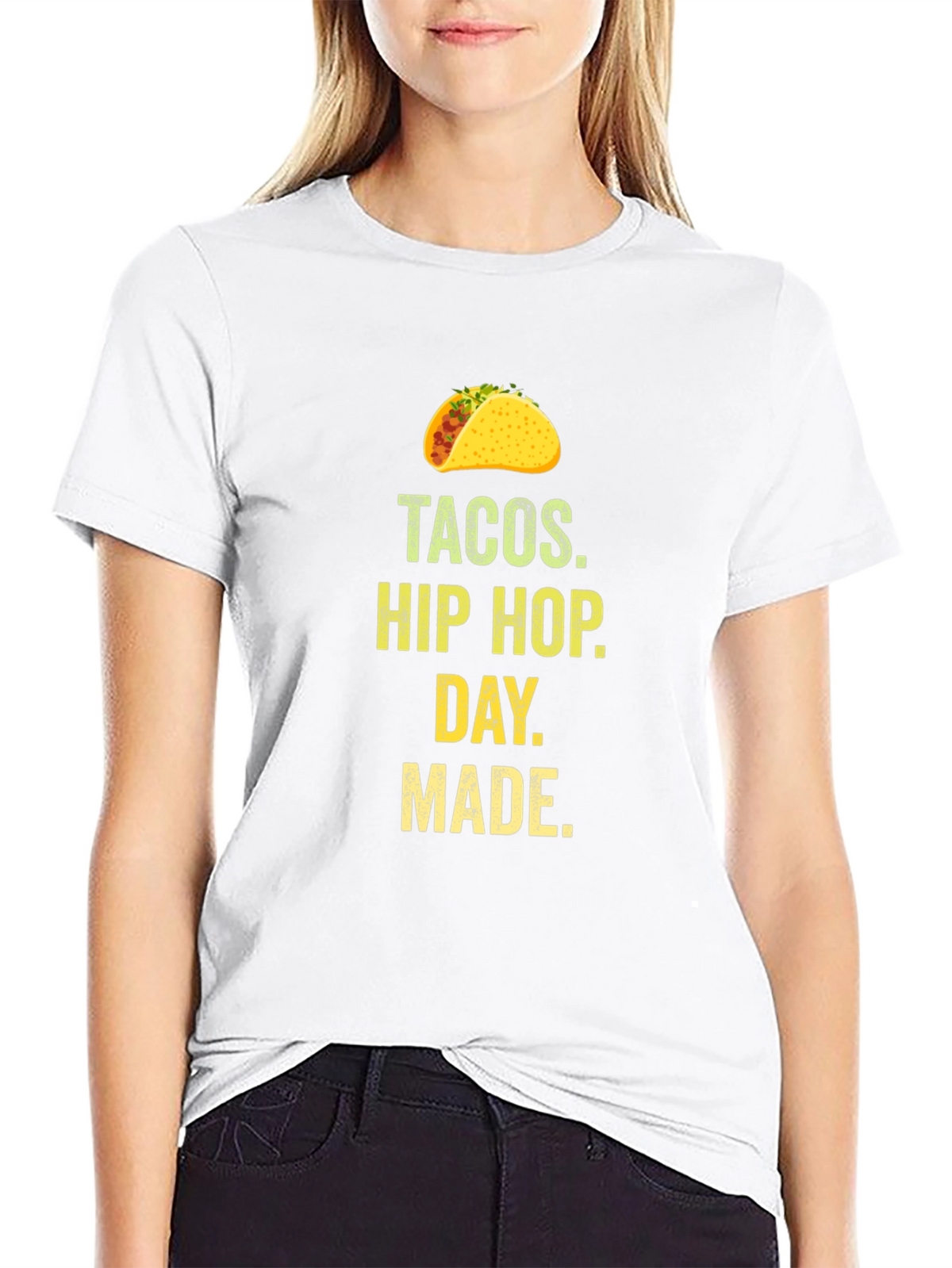 Tacos Hip Hop Day Made Graphic T-Shirt