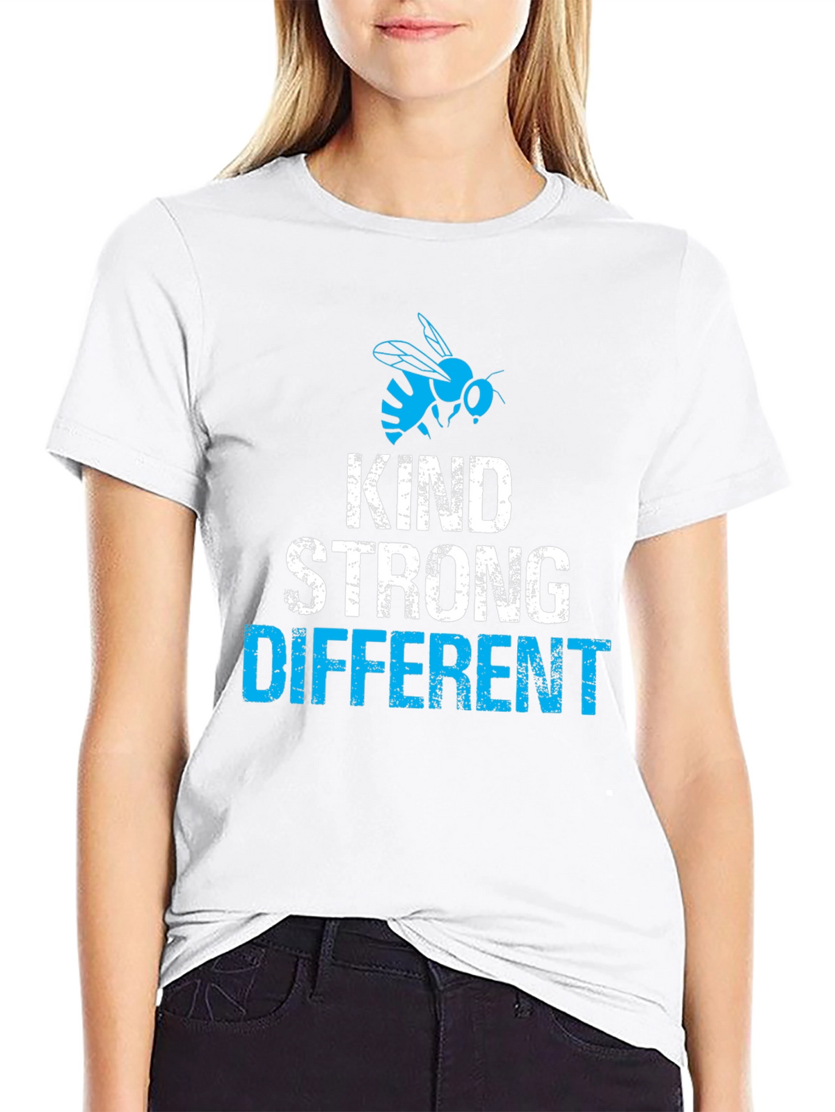 Kind Strong Different Bee Graphic Tee