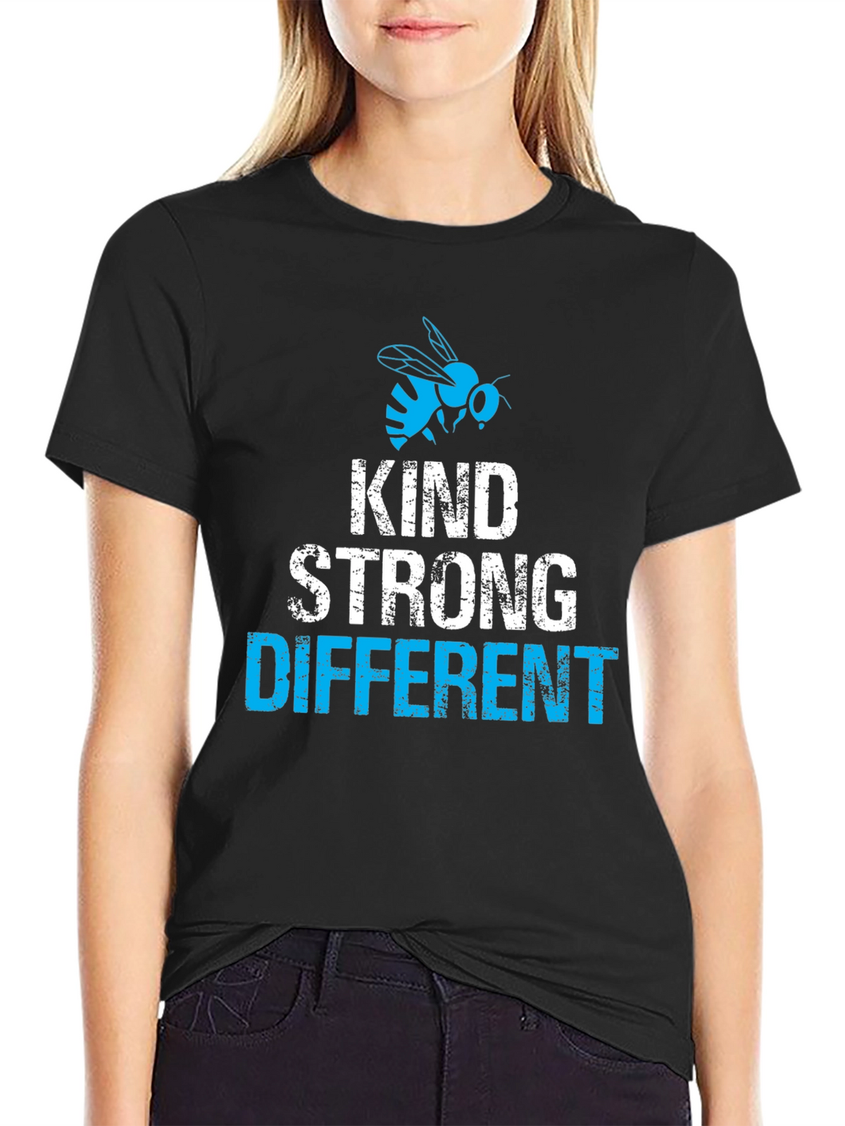 Kind Strong Different Bee Graphic Tee