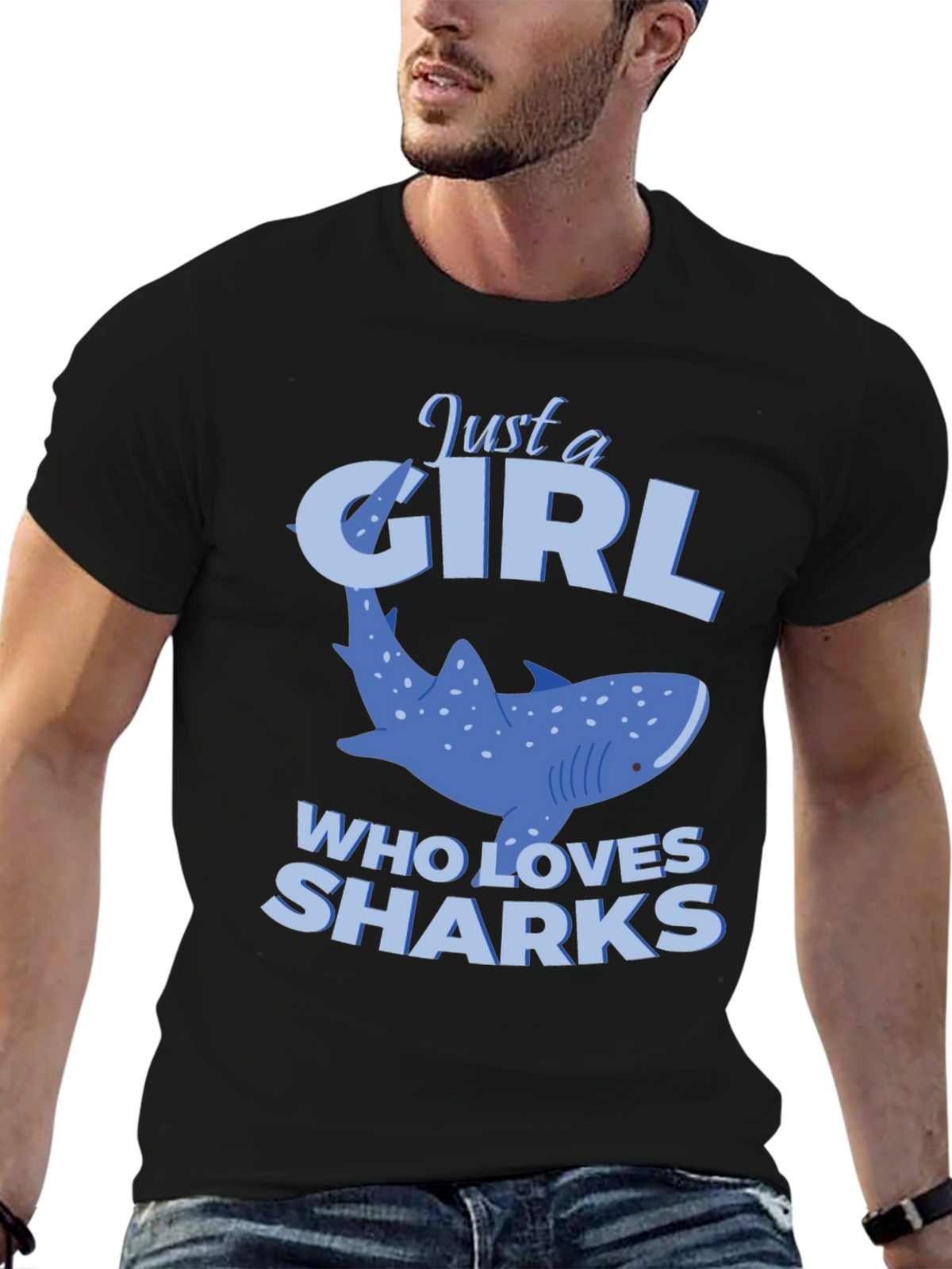 Just a Girl Who Loves Sharks T-Shirt